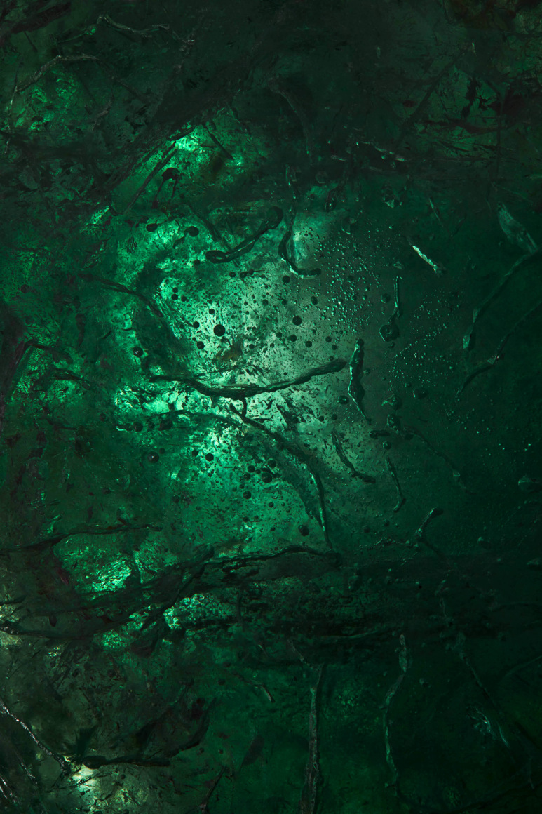 Emerald on Calcite, &quot;The Emperor&quot;