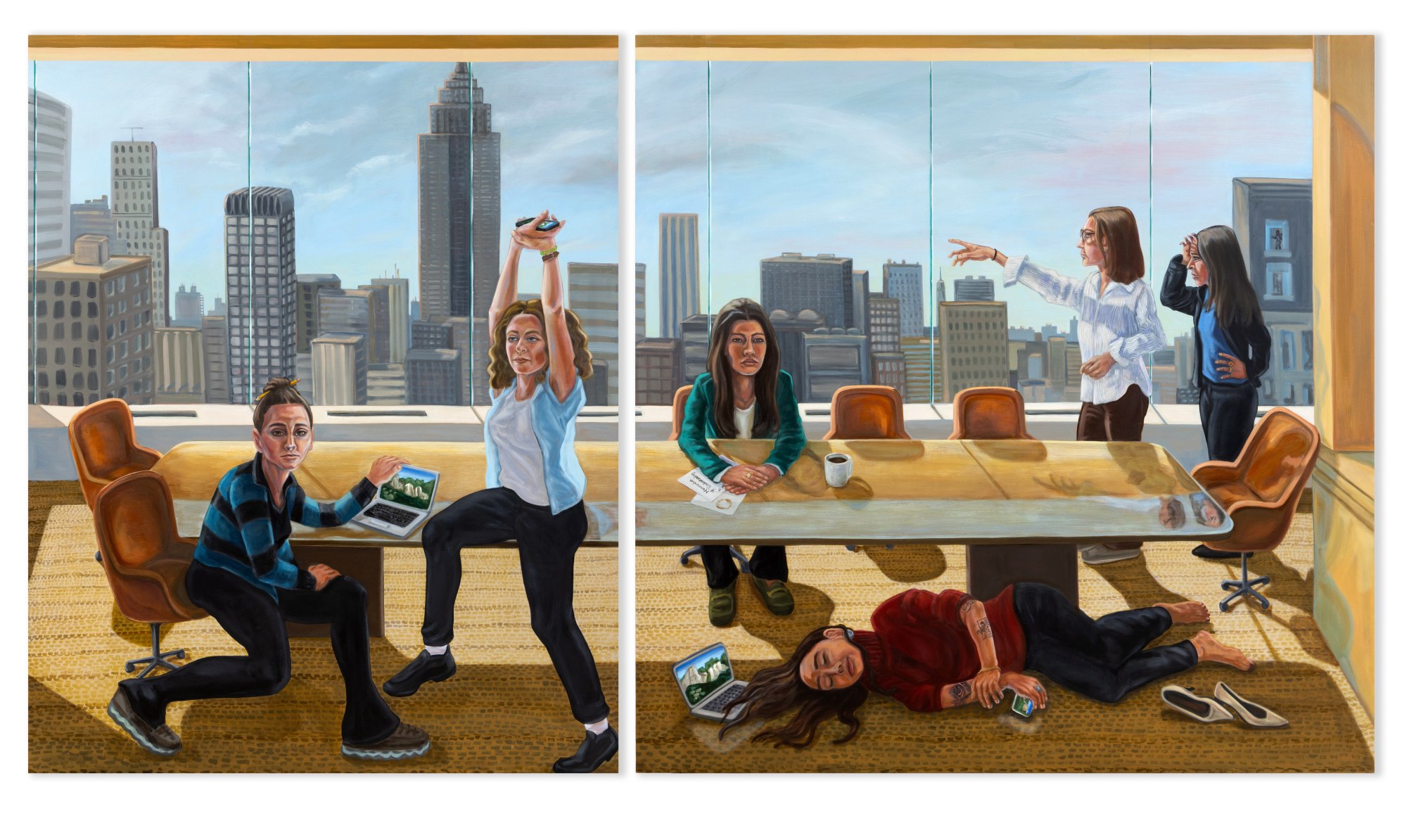 PATTY HORING Conference Room A (after Balthus)