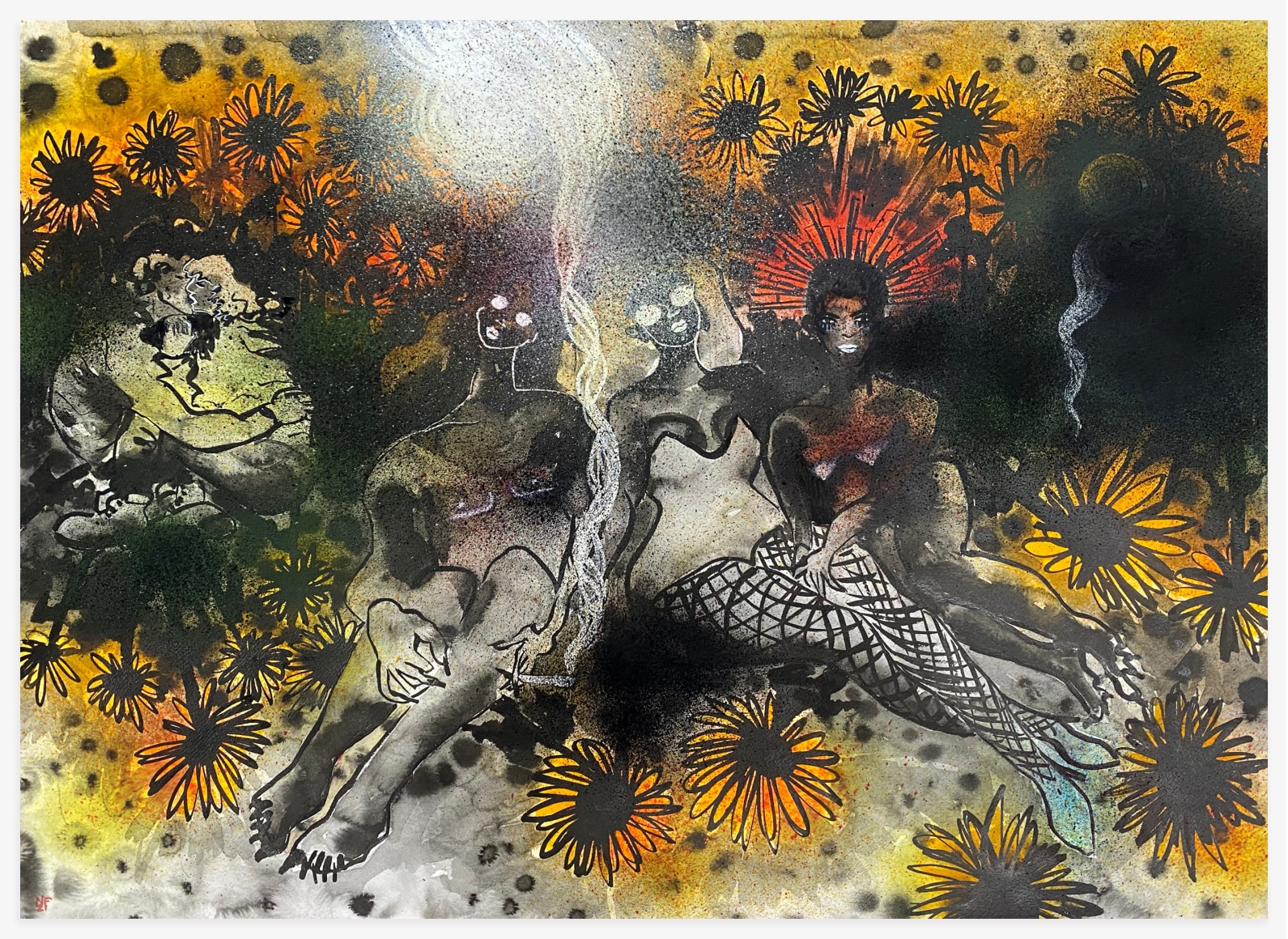 NADINE FARAJ Rave At The Sunflower Farm, 1997, 2021