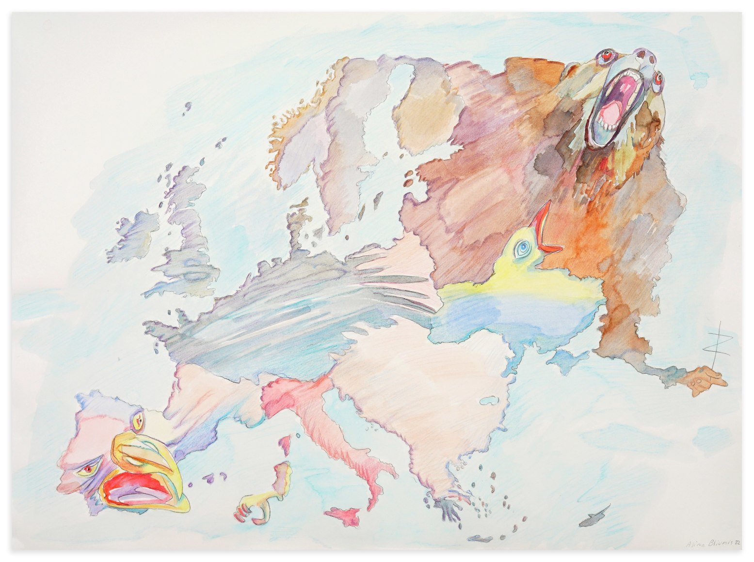 ALINA BLIUMIS Nations Unleashed, the Bear vs Nightingale, 2022