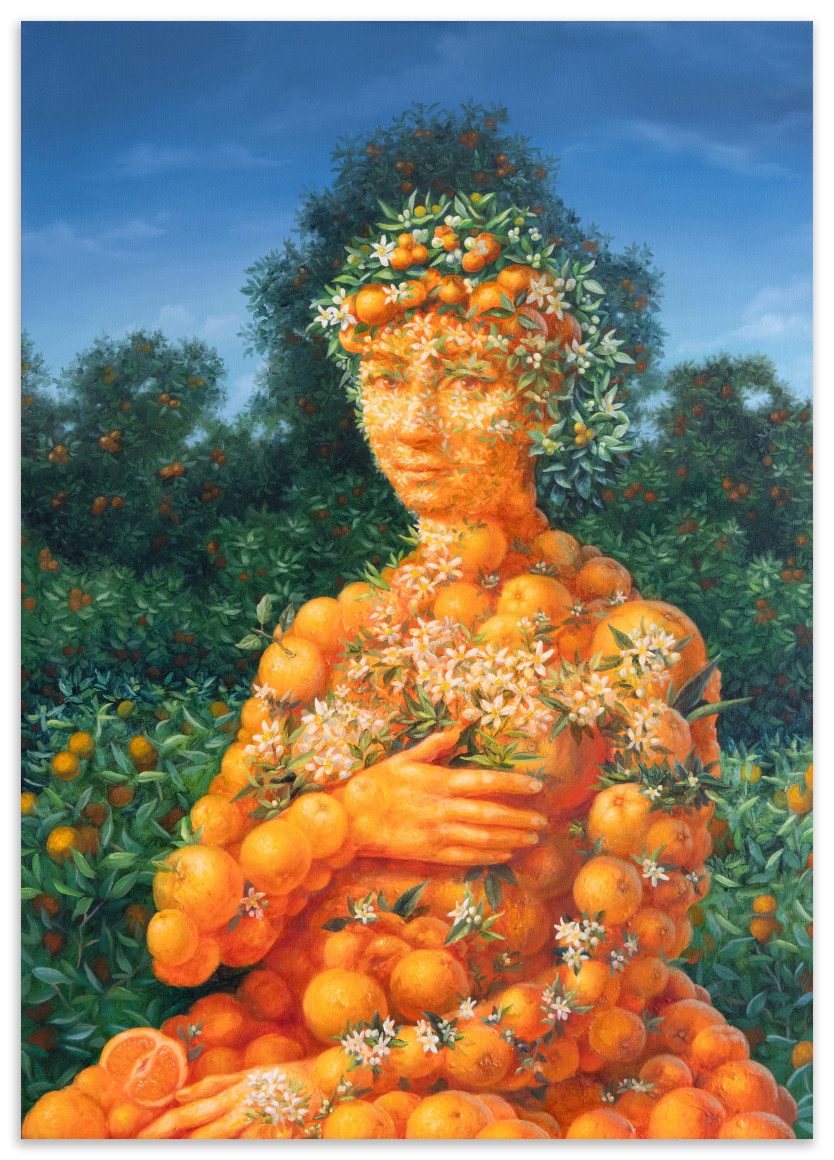 ALONSA GUEVARA Giving Ripe Oranges, 2025
