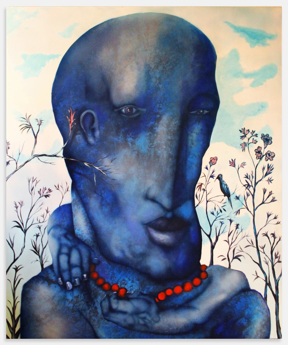 SZAWEŁ PŁÓCIENNIK Dola 00, 2022 acrylic on canvas 71.7 x 59.8 in (182 x 152 cm)