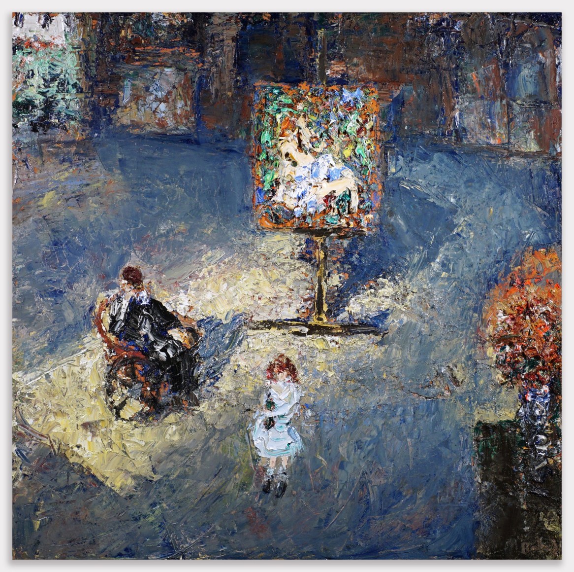 JOHN BRADFORD Renoir and his Granddaughter in the Studio, 2022