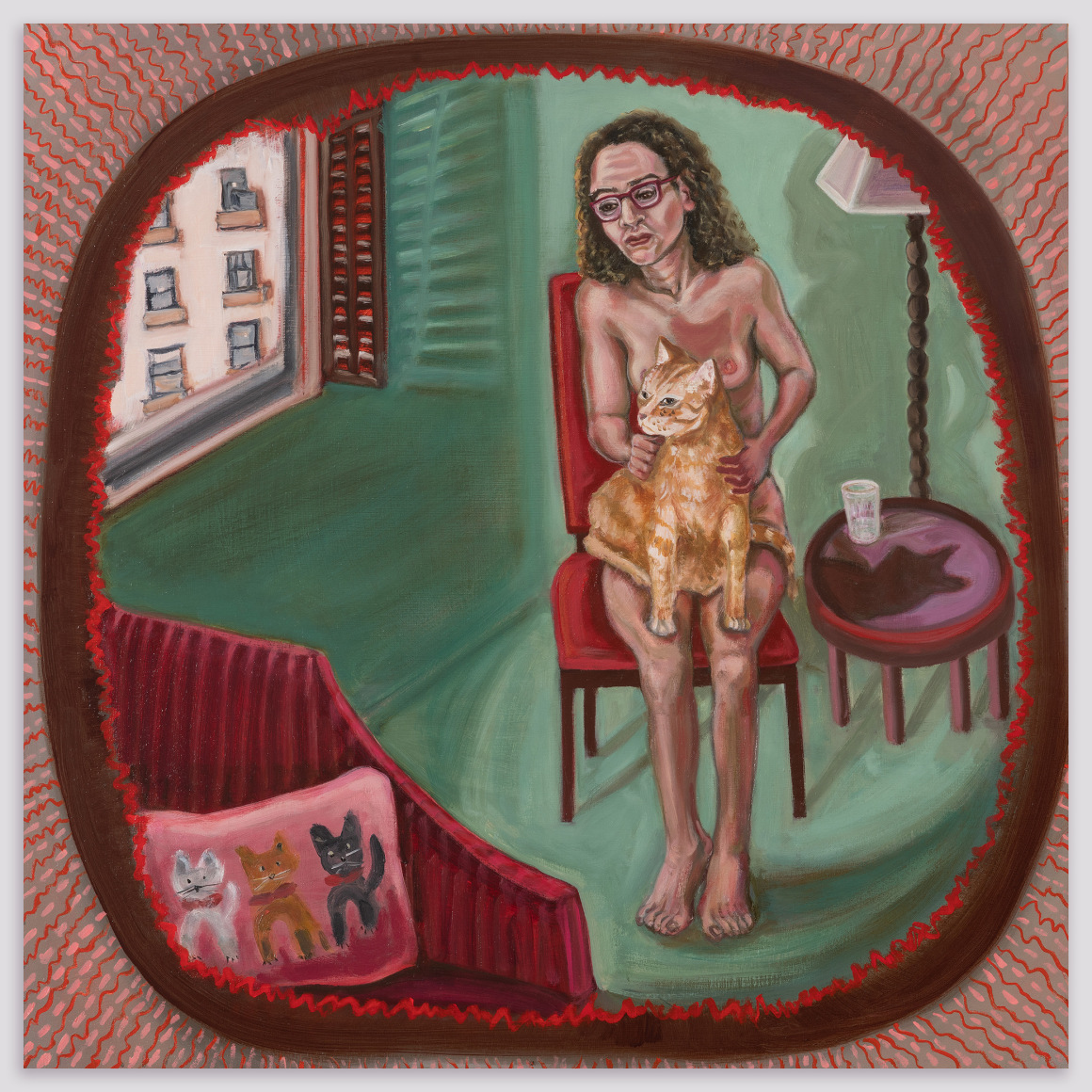 PATTY HORING Woman Wearing Her Cat, 2022