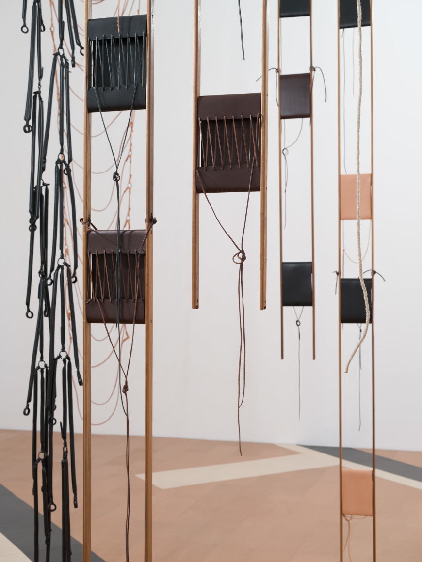 installation view leonor antunes the constant inequality of leonor&#039;s days *,&nbsp;crac occitanie, 2025. photo: nick ash