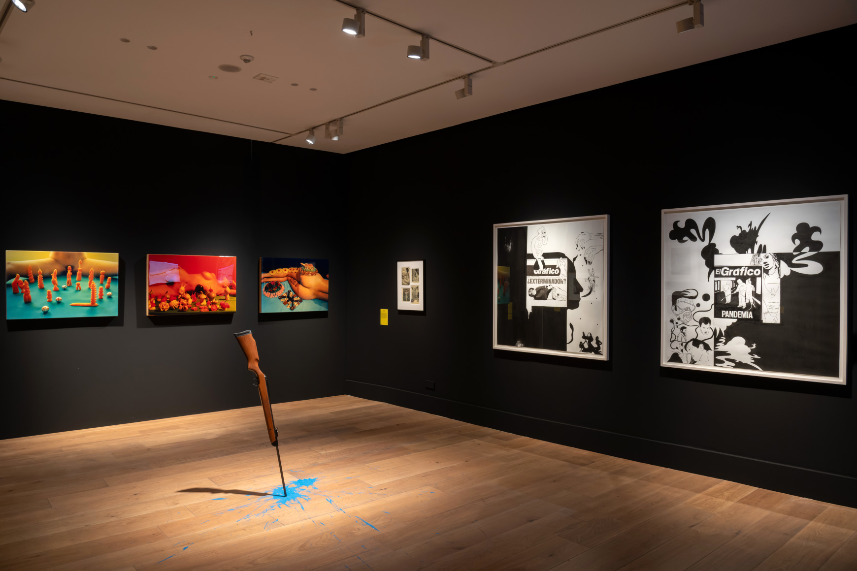 installation view&nbsp;&eacute;ramos felices y no lo sab&iacute;amos,&nbsp;fundaci&oacute;n casa de m&eacute;xico en espa&ntilde;a, 2025. courtesy casa de m&eacute;xico en espa&ntilde;a.