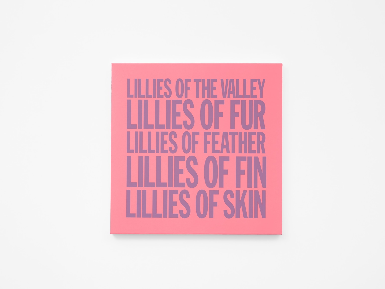 john giorno. lillies of the valley lillies of fur lillies of feather lillies of fin lillies of skin, 2017-2024