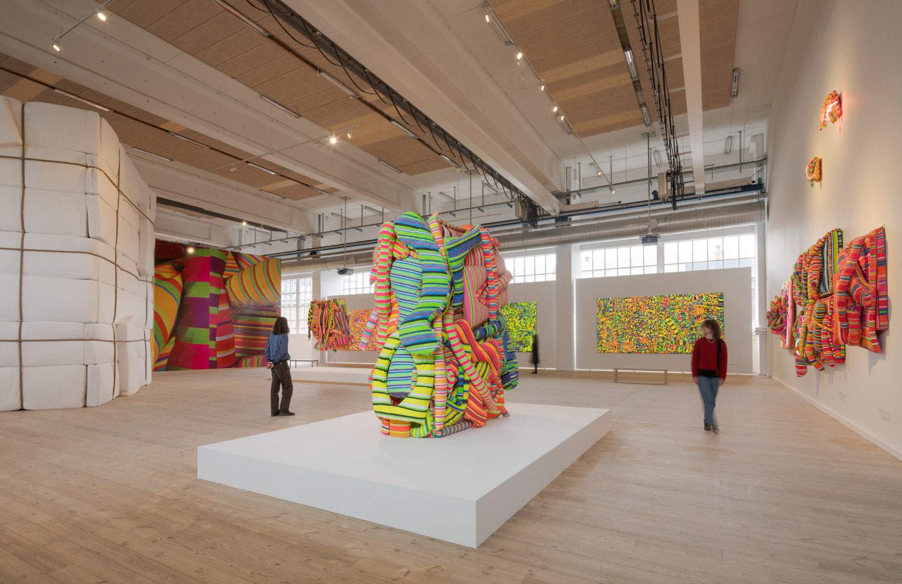 installation view of marta minujín: intensify life at copenhagen contemporary, 2024. photo: david stjernholm