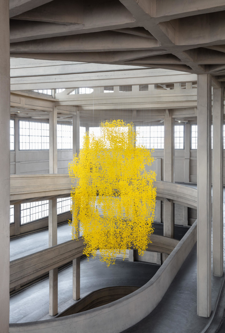 vista de instalaci&oacute;n graft (phantom tree), pinacoteca agnelli, 2025. cortes&iacute;a pinacoteca agnelli. foto: sebastiano pellion di persano