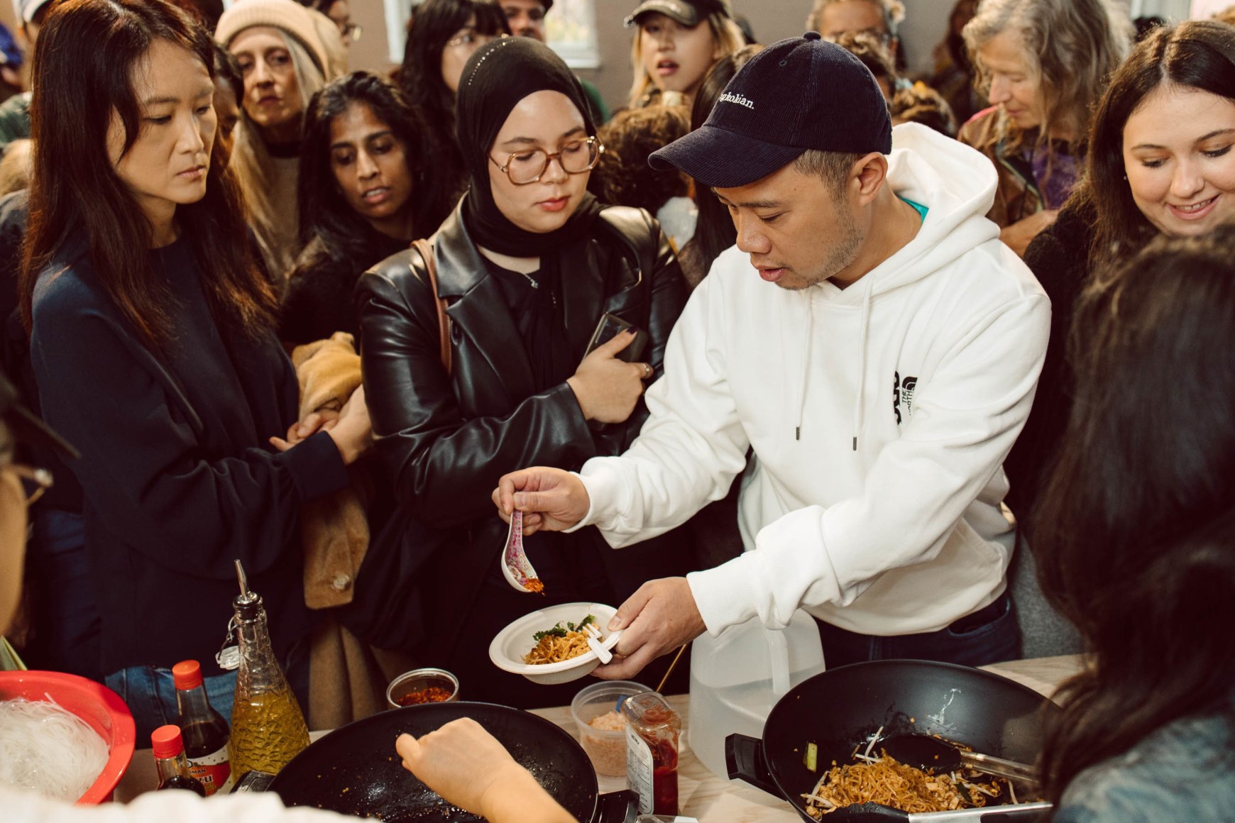 installation view of&nbsp;rirkrit tiravanija: A LOT OF PEOPLE,&nbsp;moma ps1, 2024. image courtesy moma ps1