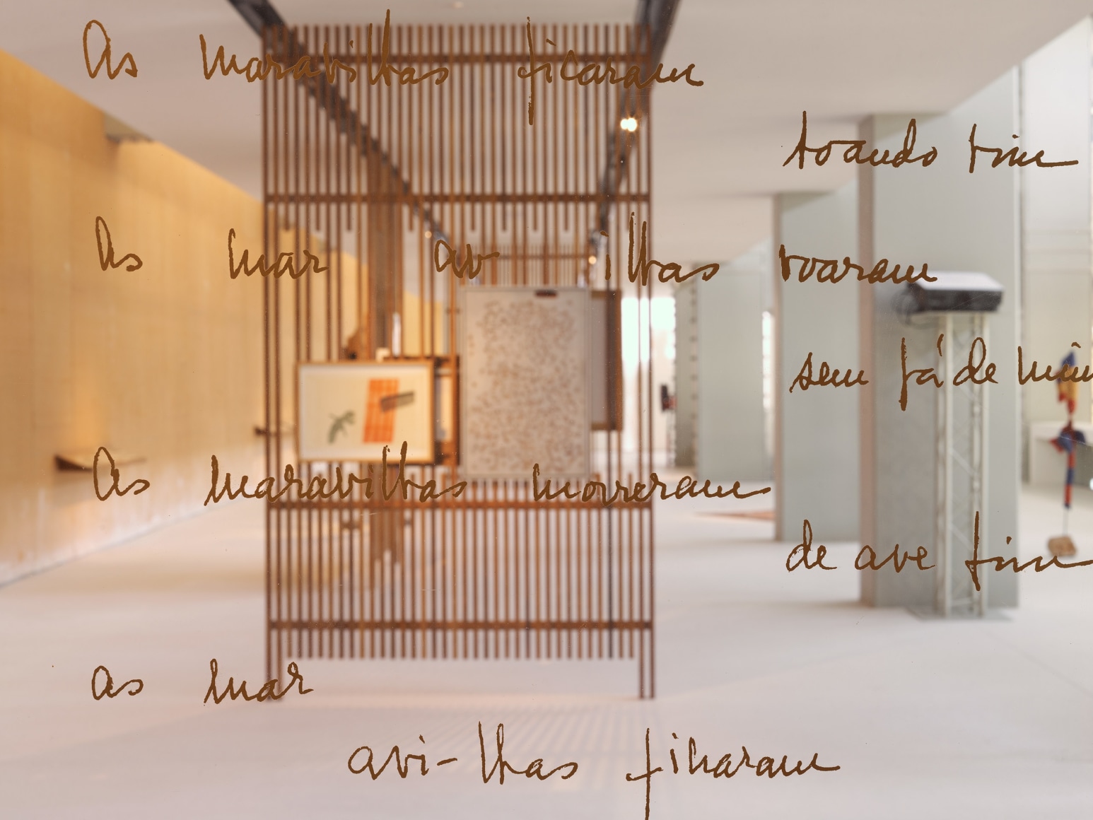 installation view leonor antunes:&nbsp;the constant inequality of leonor&rsquo;s days, centro de arte moderna gulbenkian, 2024. photo: nick ash