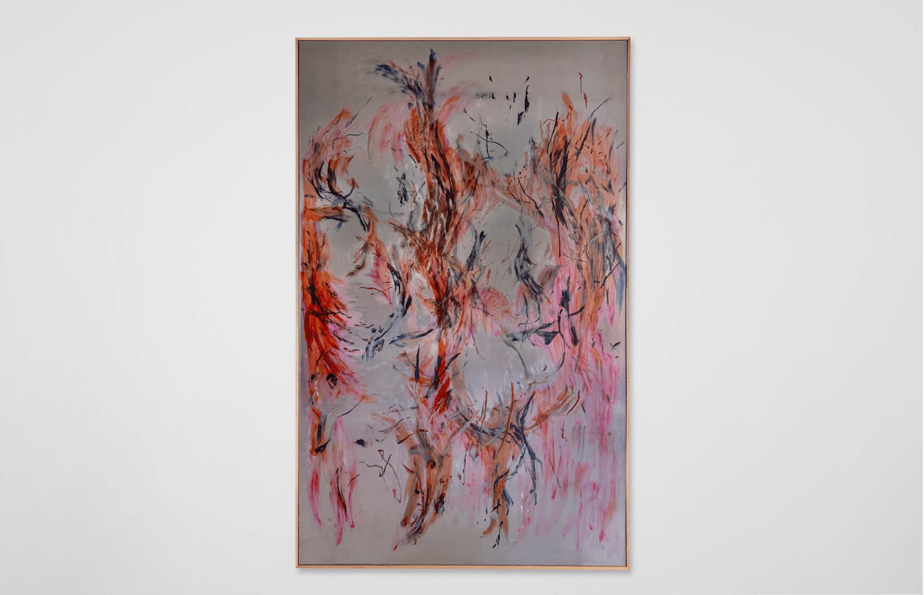 wangshui sudden hiss, 2025 tinta sobre marco de madera de aluminio