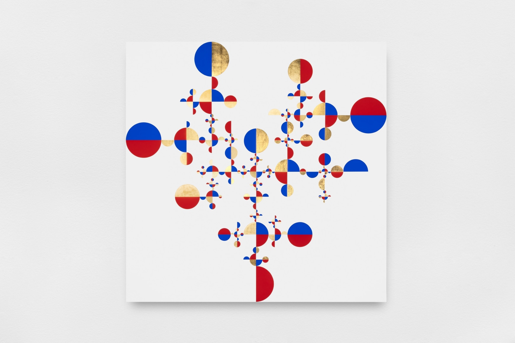 gabriel orozco untitled, 2024 tempera and gold leaf on linen canvas