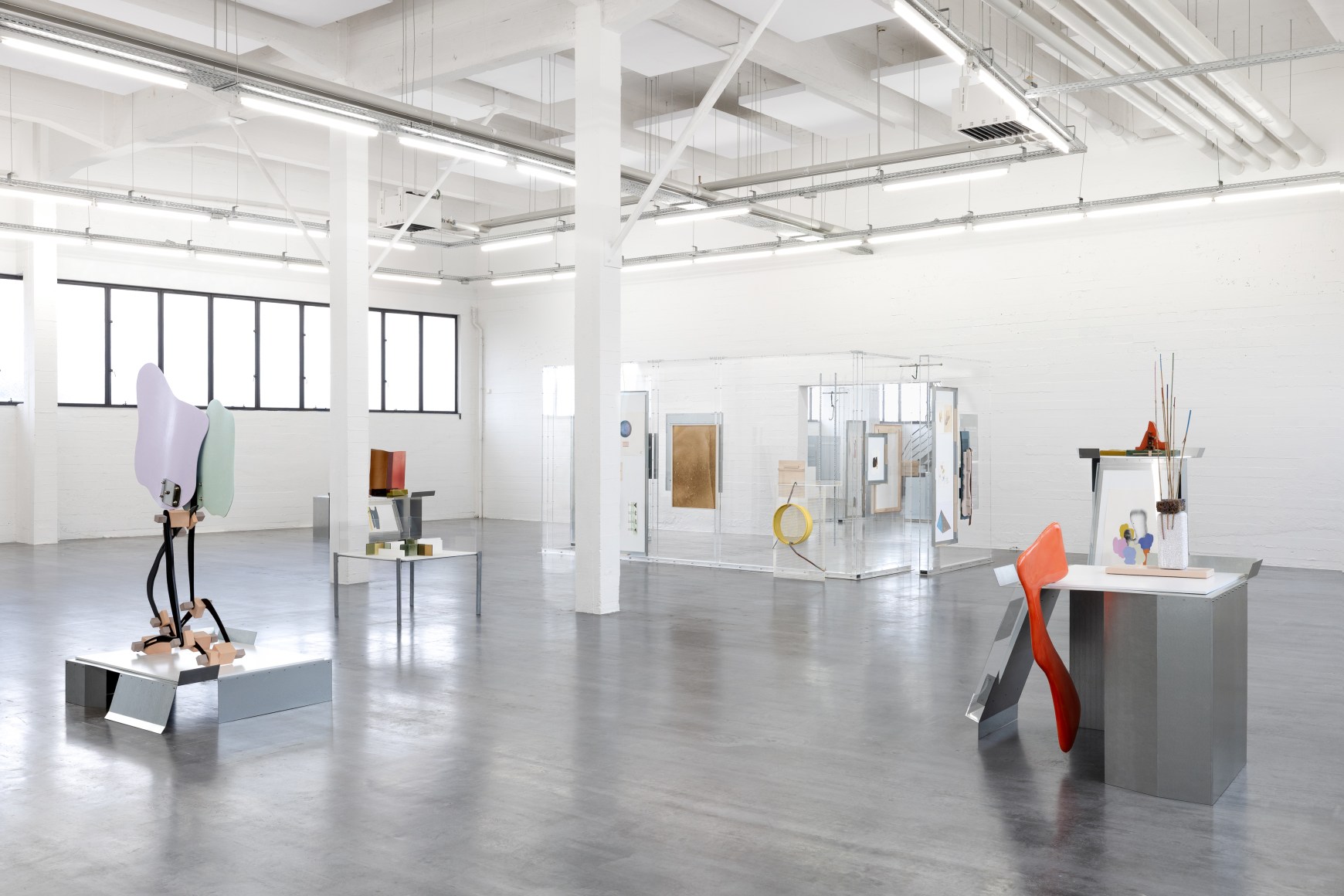 installation view nairy baghramian: nameless,&nbsp;wiels, 2025. photo: eline willaert, 
