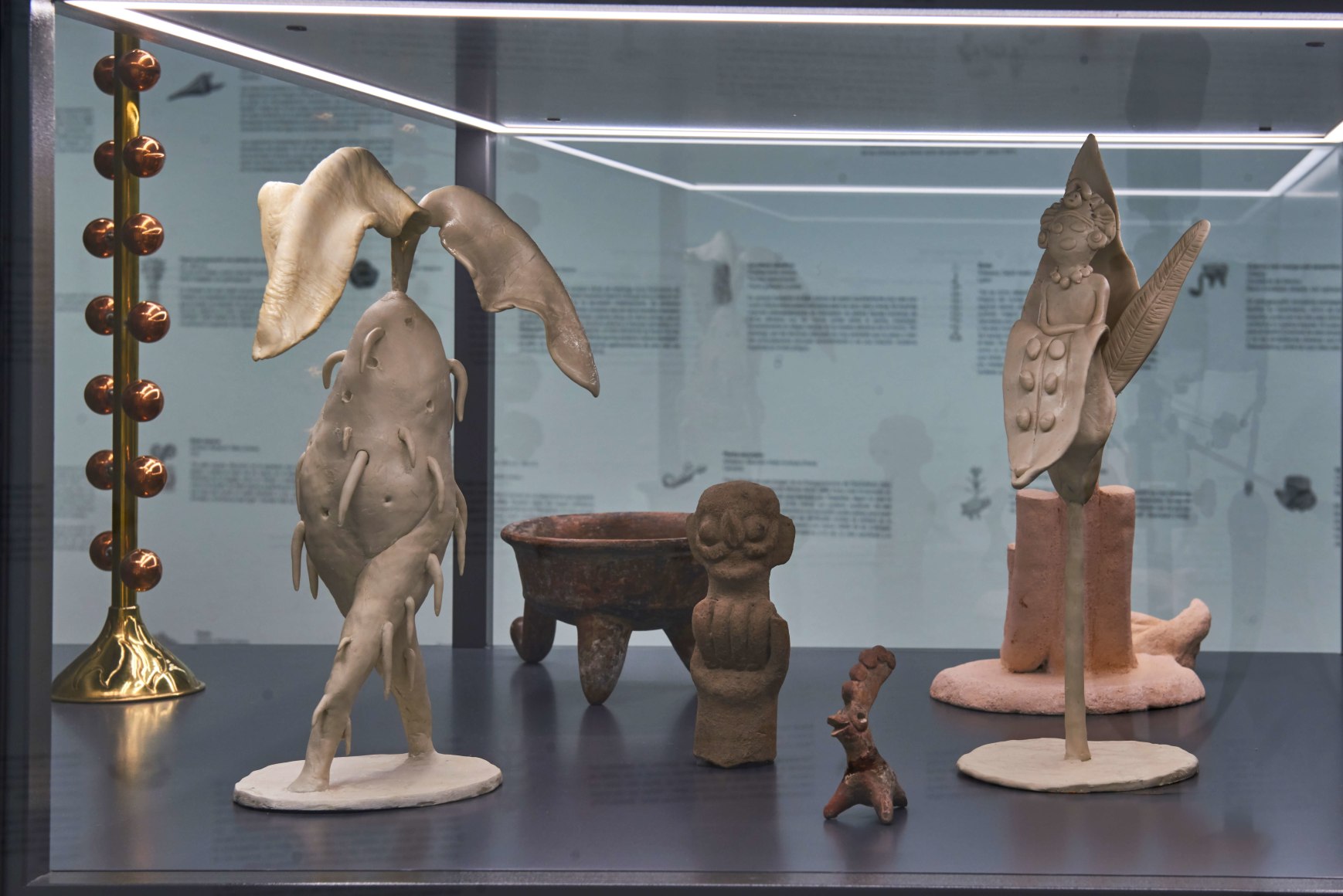 eduardo abaroa, sof&iacute;a t&aacute;boas, vista de instalaci&oacute;n de imaginario vegetal​, museo amparo, puebla, 2021