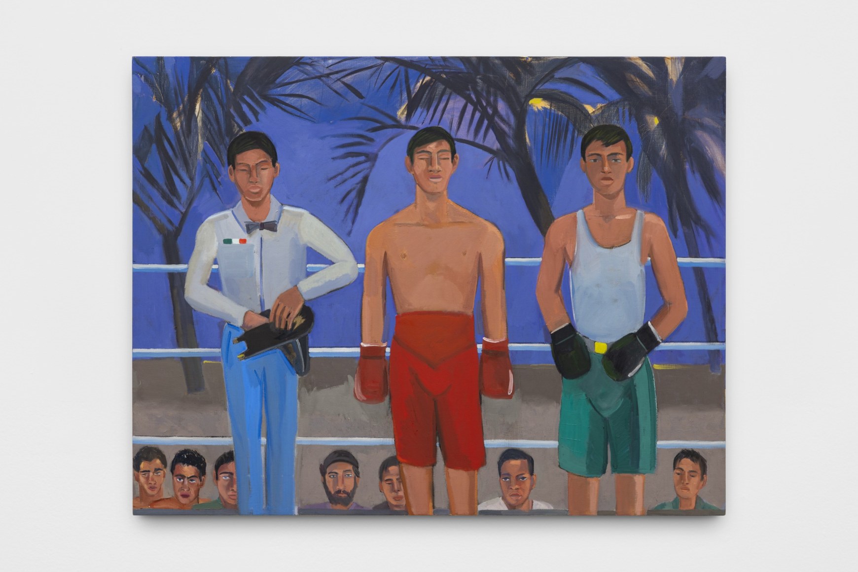 roberto gil de montes. getting ready, 2024. oil on linen