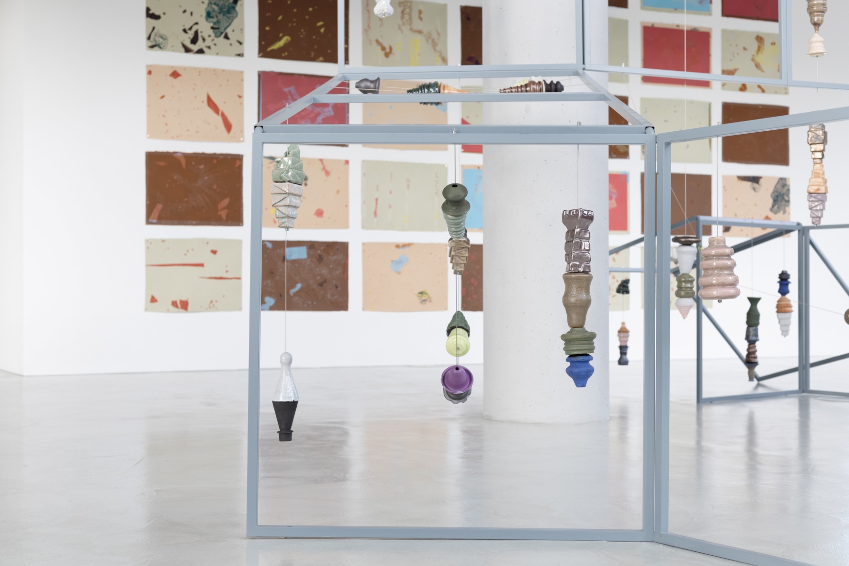 installation view&nbsp;mariana castillo deball: stringing beads,&nbsp;dortmunder kunstverein, 2025. photo: jens franke., 
