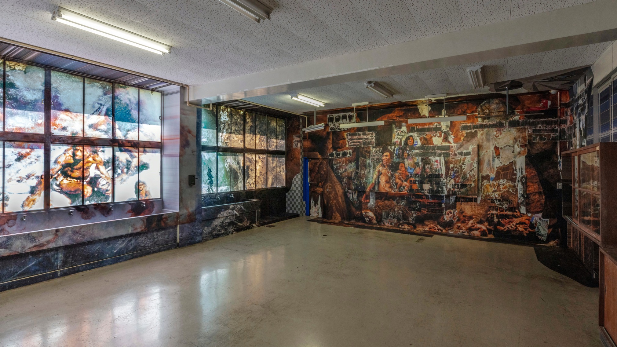 installation view adri&aacute;n villar rojas terrestrial poems&nbsp;featuring works by graciela sacco (1993-2017), aichi triennale a time between ashes and roses, 2025. photo: j&ouml;rg baumann, cindi beltramone, adri&aacute;n villar rojas, and aichi triennale 2025., 
