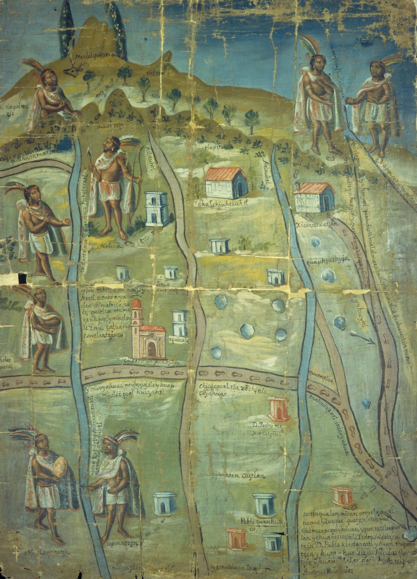 mariana castillo deball, installation view&nbsp;in tlilli in tlapalli, museo amparo, puebla, 2018