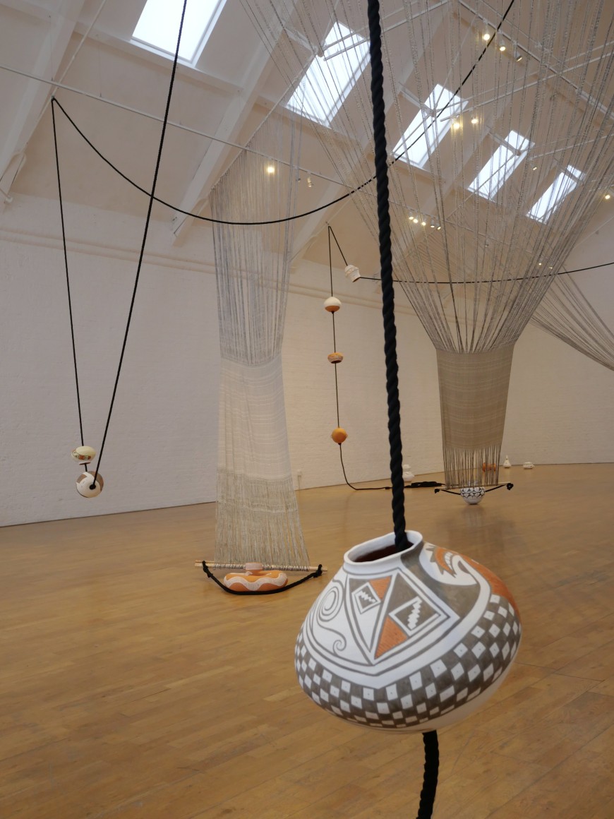 mariana castillo deball, vista de instalaci&oacute;n&nbsp;between making and knowing something, modern art oxford, 2020