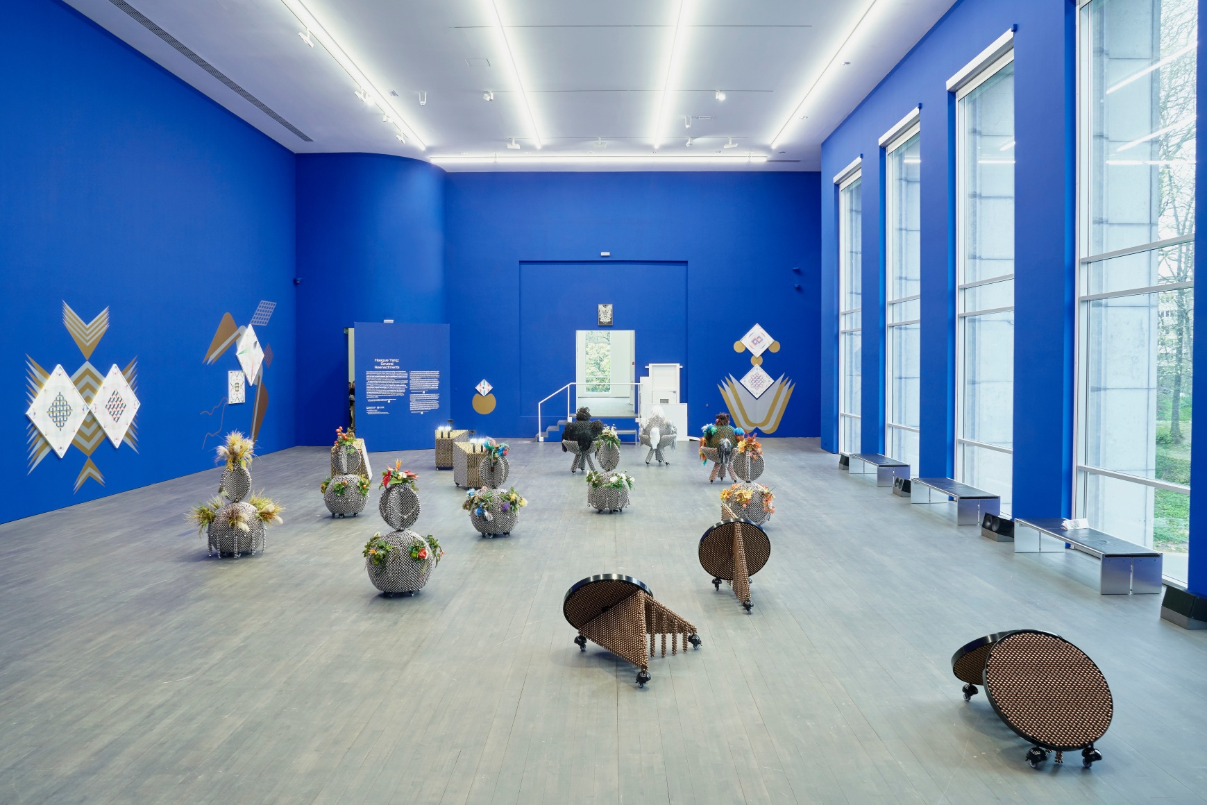 installation view of several reenactments