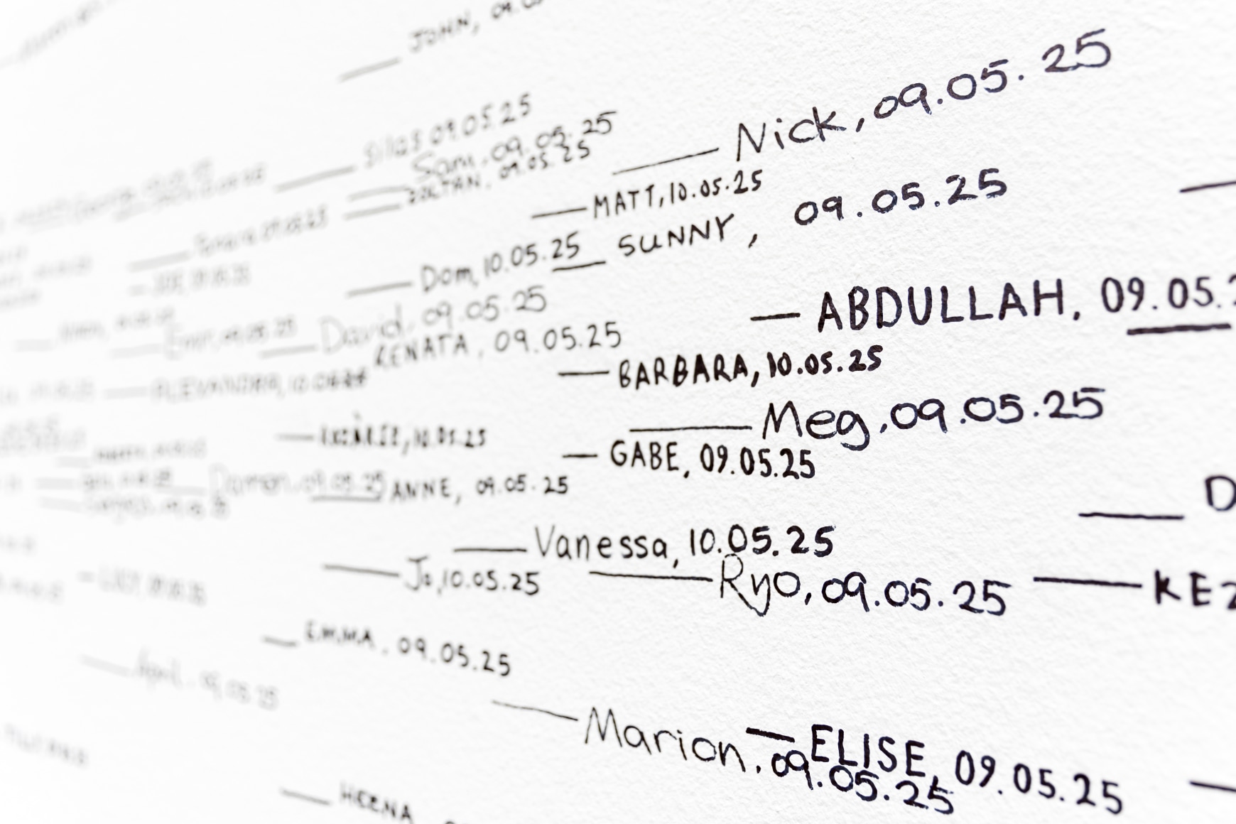 installation view roman ondak: measuring the universe, tate modern, 2025. photo: shani monica