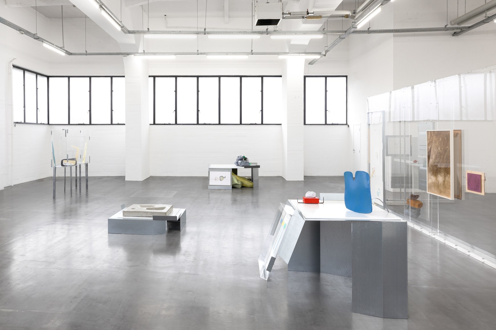 installation view nairy baghramian: nameless,&nbsp;wiels, 2025. photo: eline willaert, 
