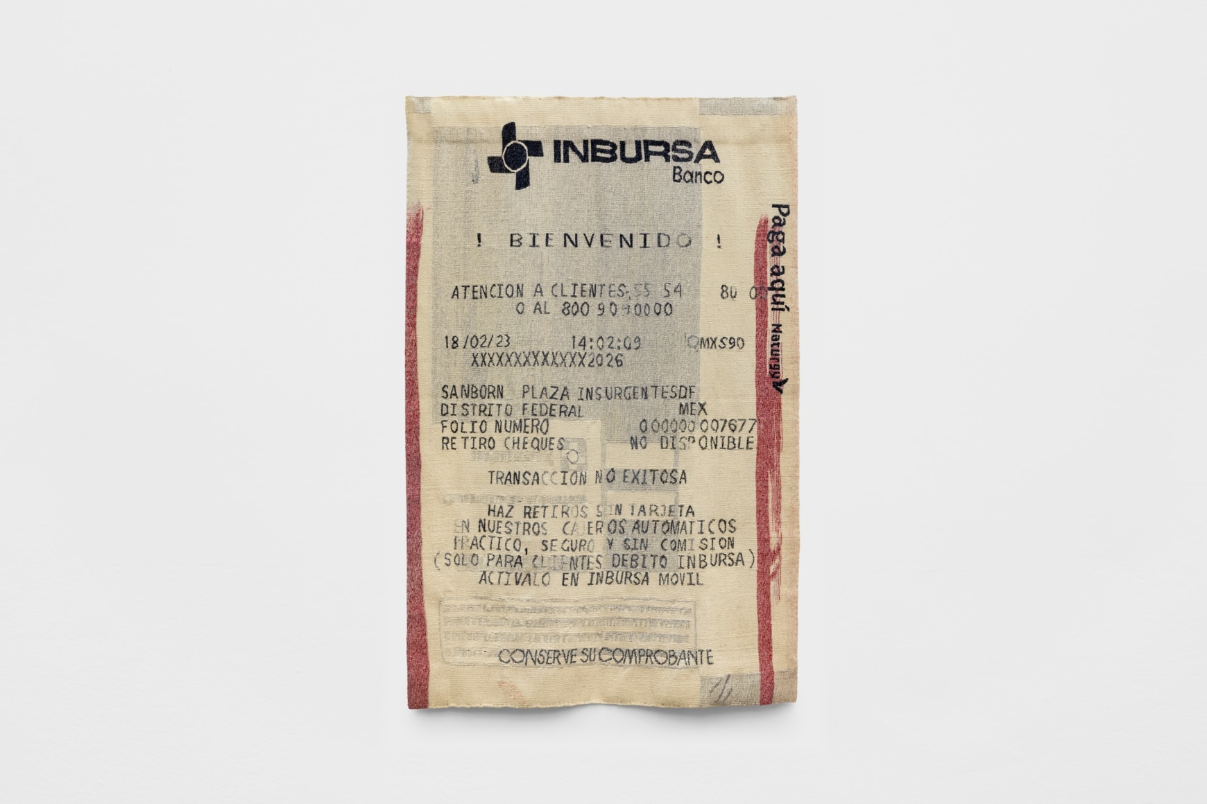 gabriel kuri,&nbsp;untitled (l&iacute;nea magenta inbursa 18/02/23), 2024