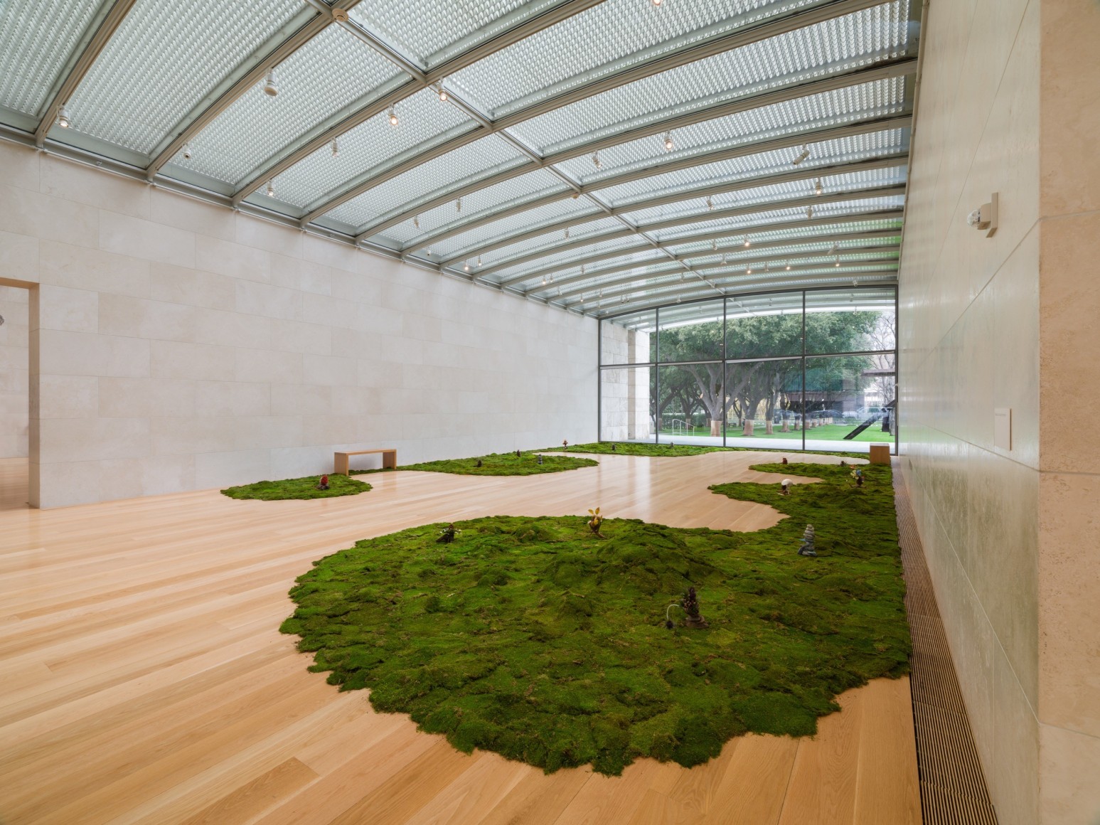 installation view haegue yang: lost lands and sunken fields, nasher sculpture center, 2025. photo: kevin todora