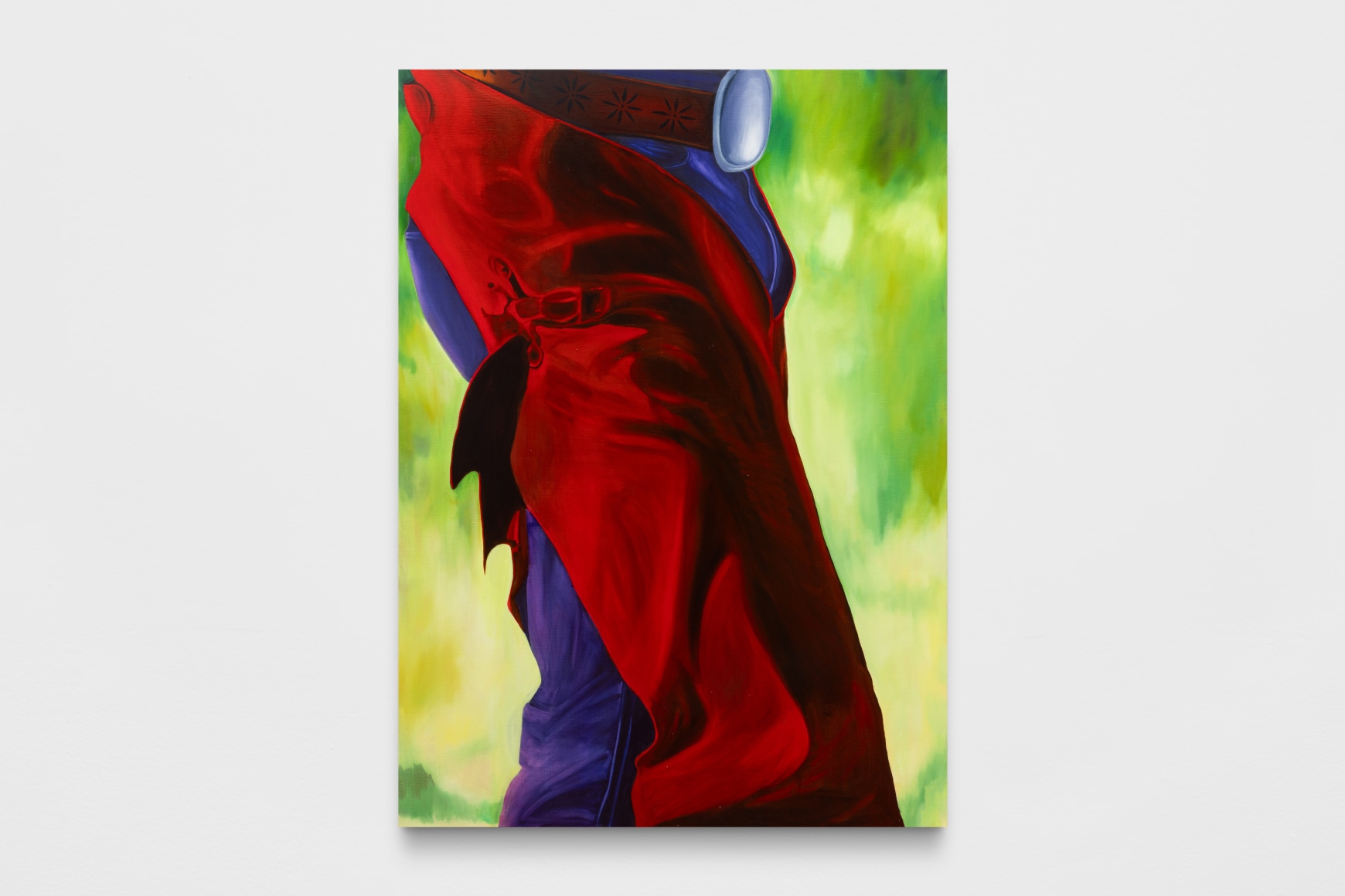 ana segovia ramon rolling a cigarette, 2025, oil on canvas.