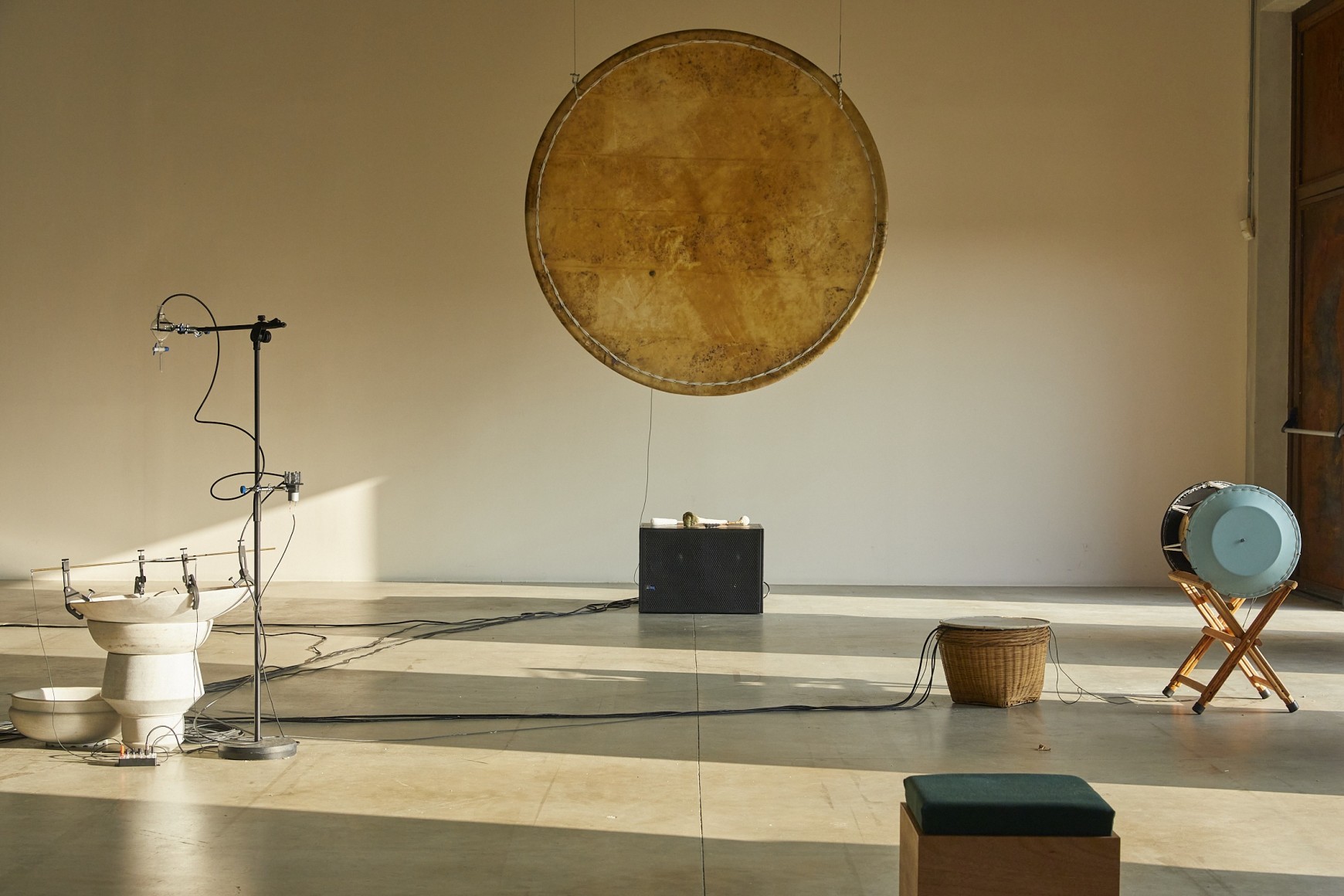 installation view tarek atoui.&nbsp;improvisation in 10 days, pirelli hangarbicocca, 2025. photo: rasa juskeviciute⁠