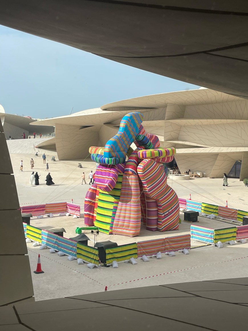installation view marta minuj&iacute;n: sculpture of dreams, national museum of qatar, 2025. photo: qatar museums
