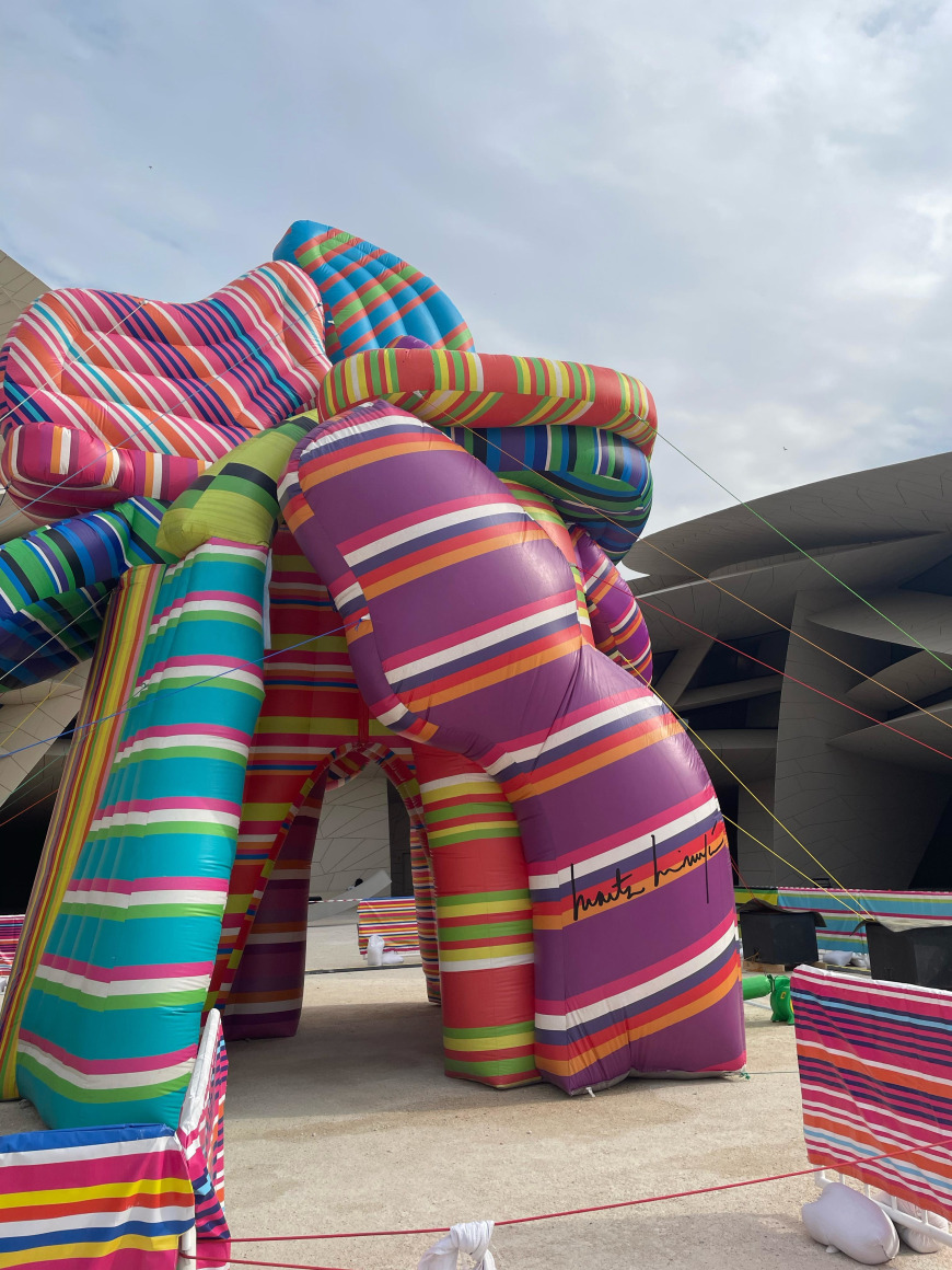 installation view marta minuj&iacute;n: sculpture of dreams, national museum of qatar, 2025. photo: qatar museums