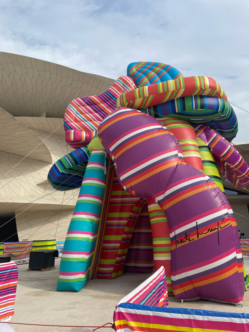 installation view marta minuj&iacute;n: sculpture of dreams, national museum of qatar, 2025. photo: qatar museums