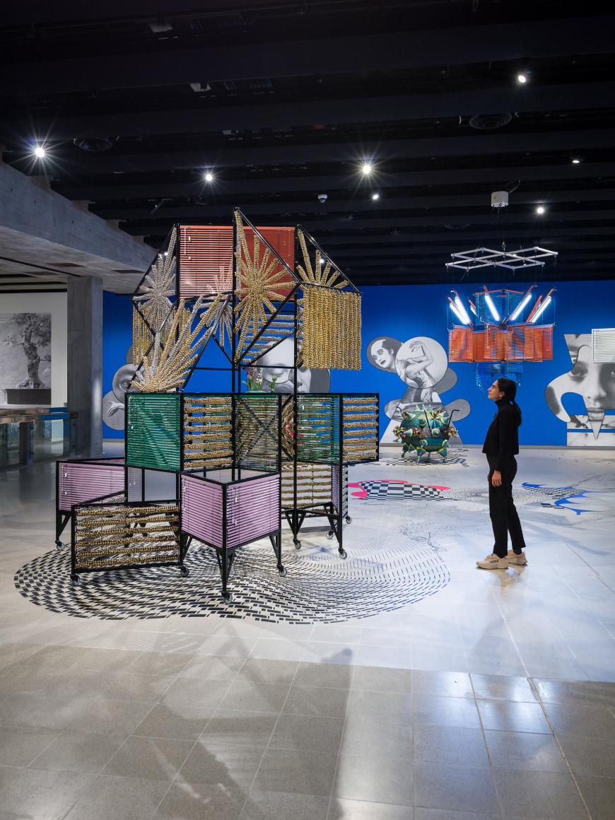 installation view haegue yang: leap year, hayward gallery, london, 2024