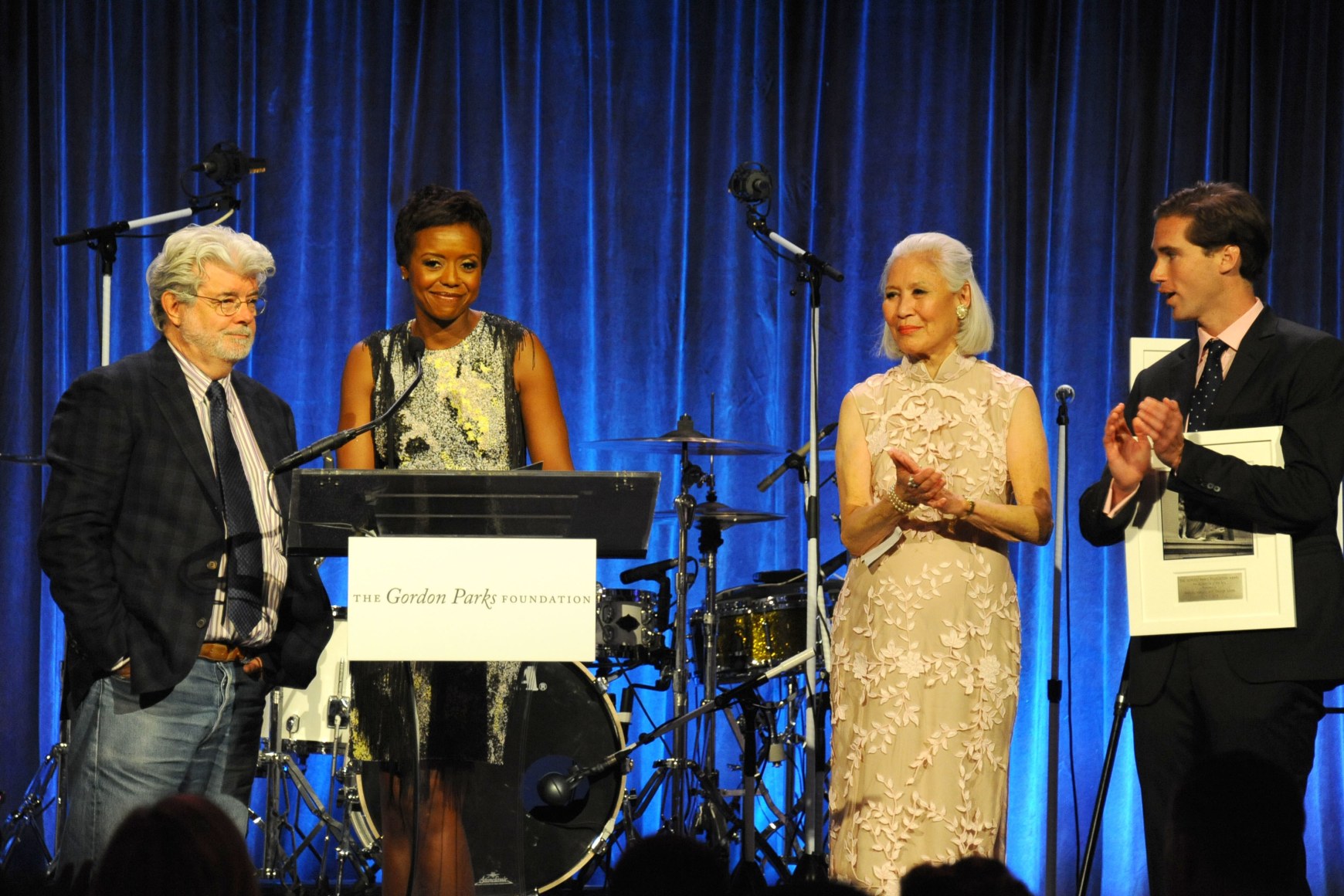 George Lucas, Mellody Hobson, Genevieve Young, Peter W. Kunhardt, Jr.