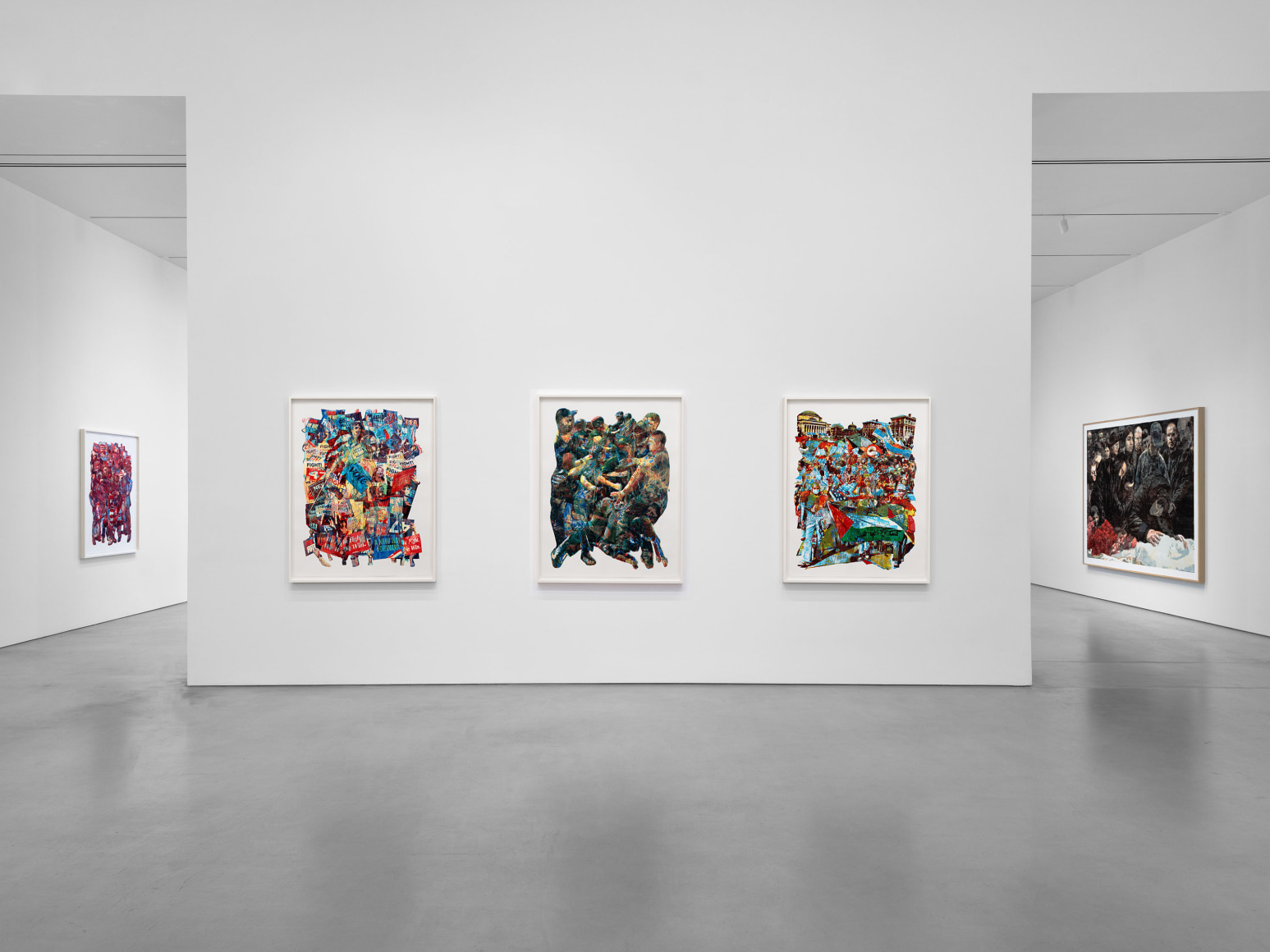 Installation view, Zorawar Sidhu and Rob Swainston,&nbsp;Flash Point, Petzel, 2025