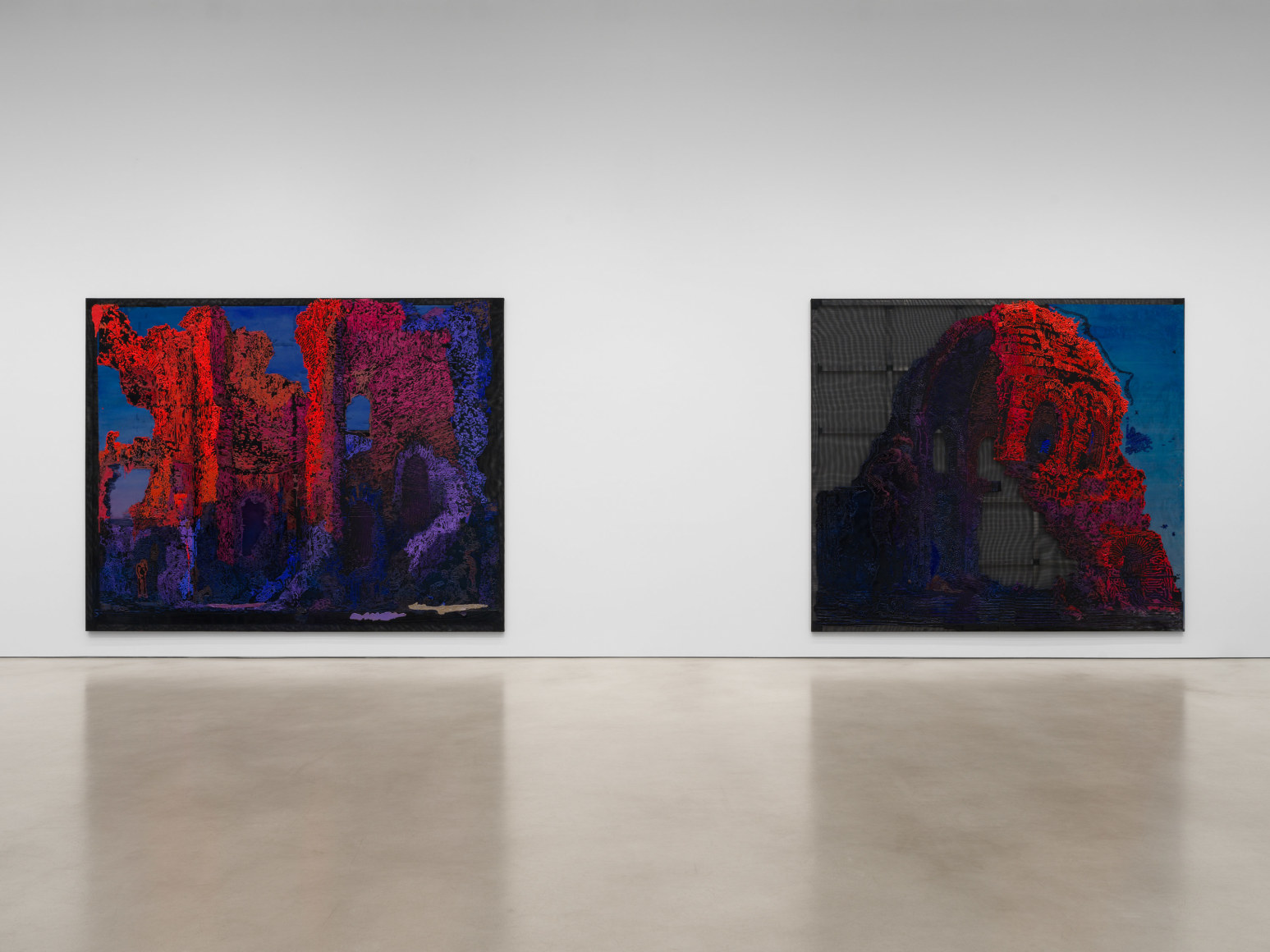 Installation view, Austin Martin White, Tracing Delusionships, Petzel, 2025. Photos by Dan Bradica. Courtesy of the artist and Petzel, New York.