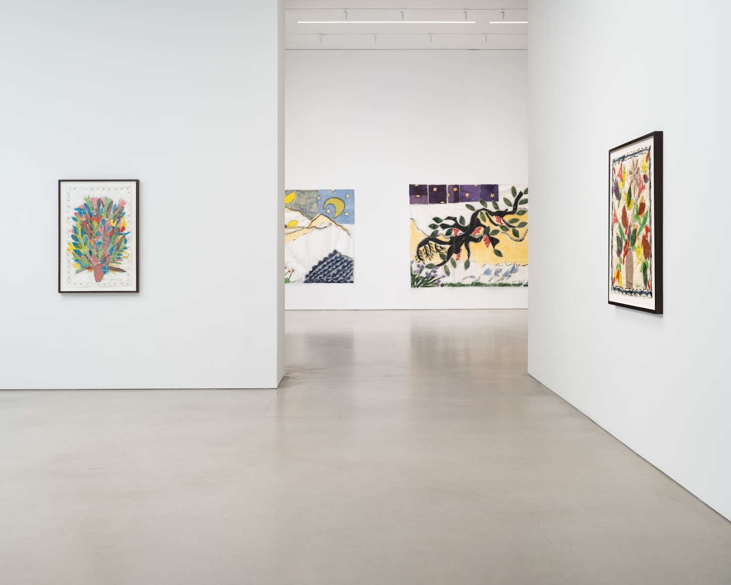 Installation view, Isabella Ducrot, Visited Lands, 2025, Petzel