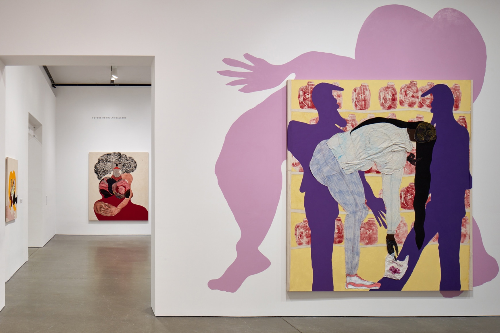 Installation view, Tschabalala Self, Out of Body, ICA Boston, 2020