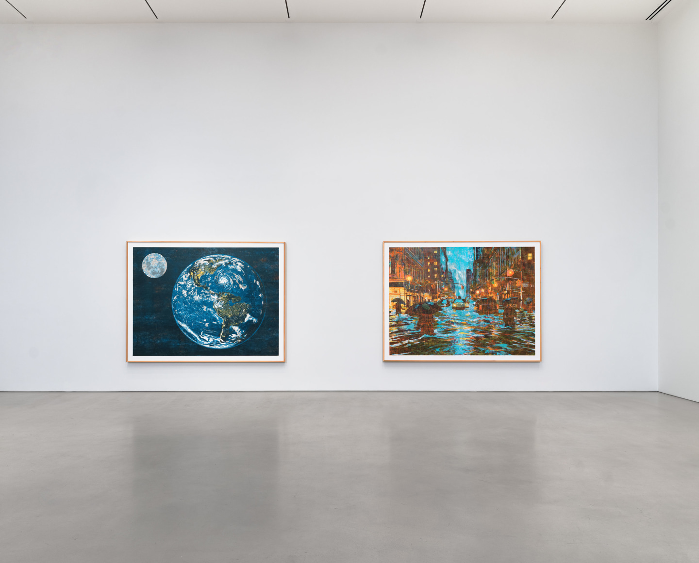 Installation view, Zorawar Sidhu and Rob Swainston,&nbsp;Flash Point, Petzel, 2025