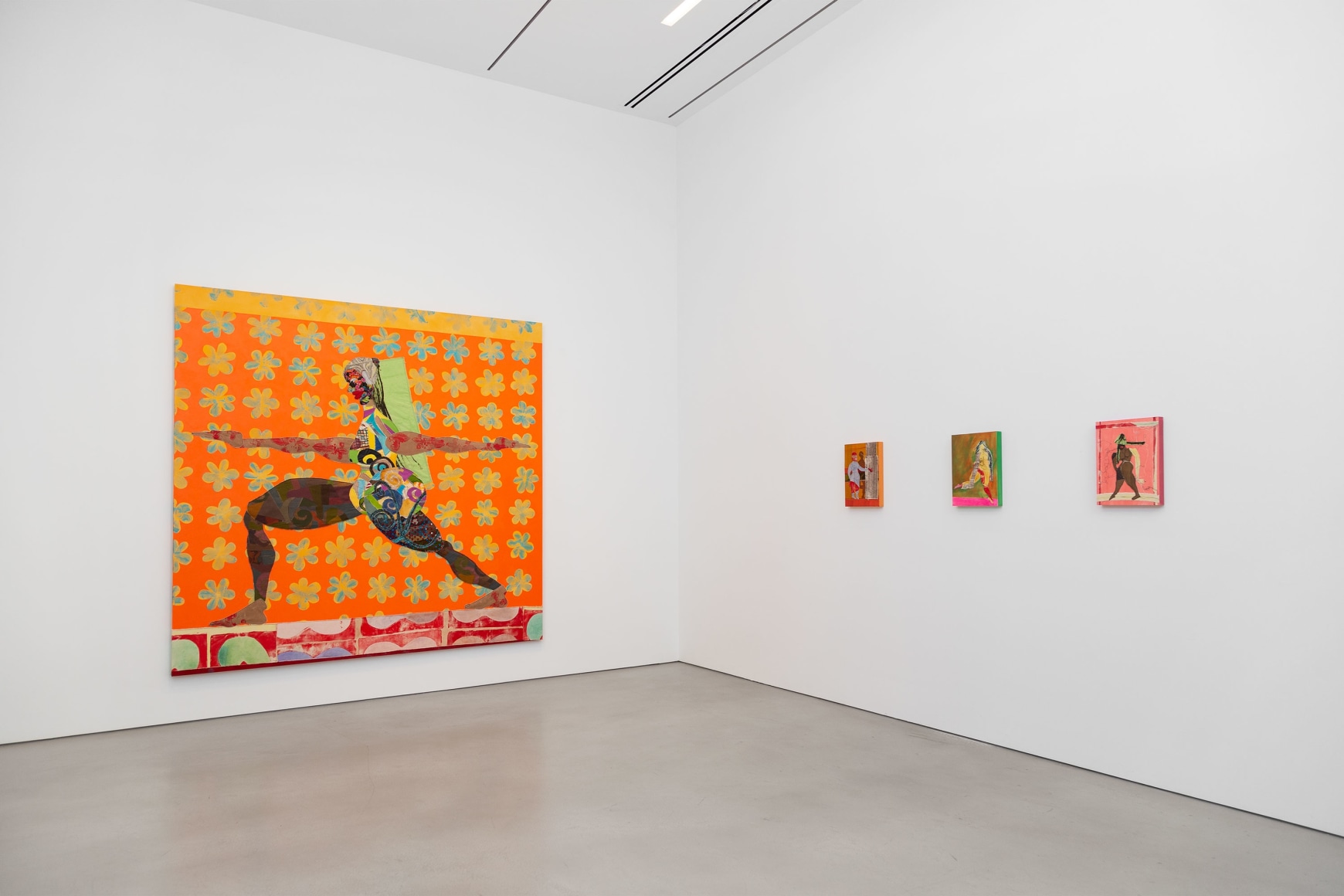 Installation view, Tschabalala Self, Petzel, 2025