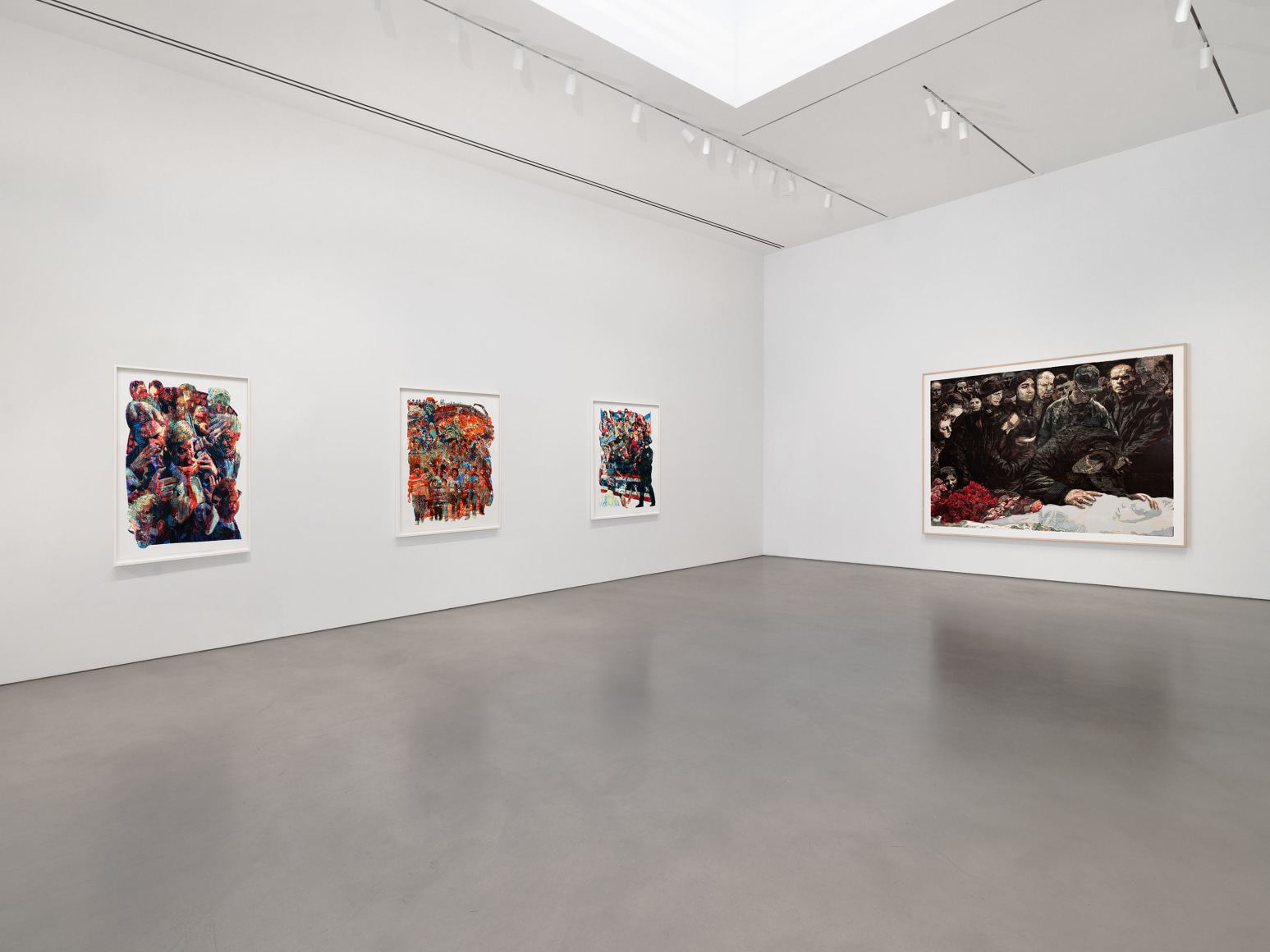 Installation view, Zorawar Sidhu and Rob Swainston,&nbsp;Flash Point, Petzel, 2025