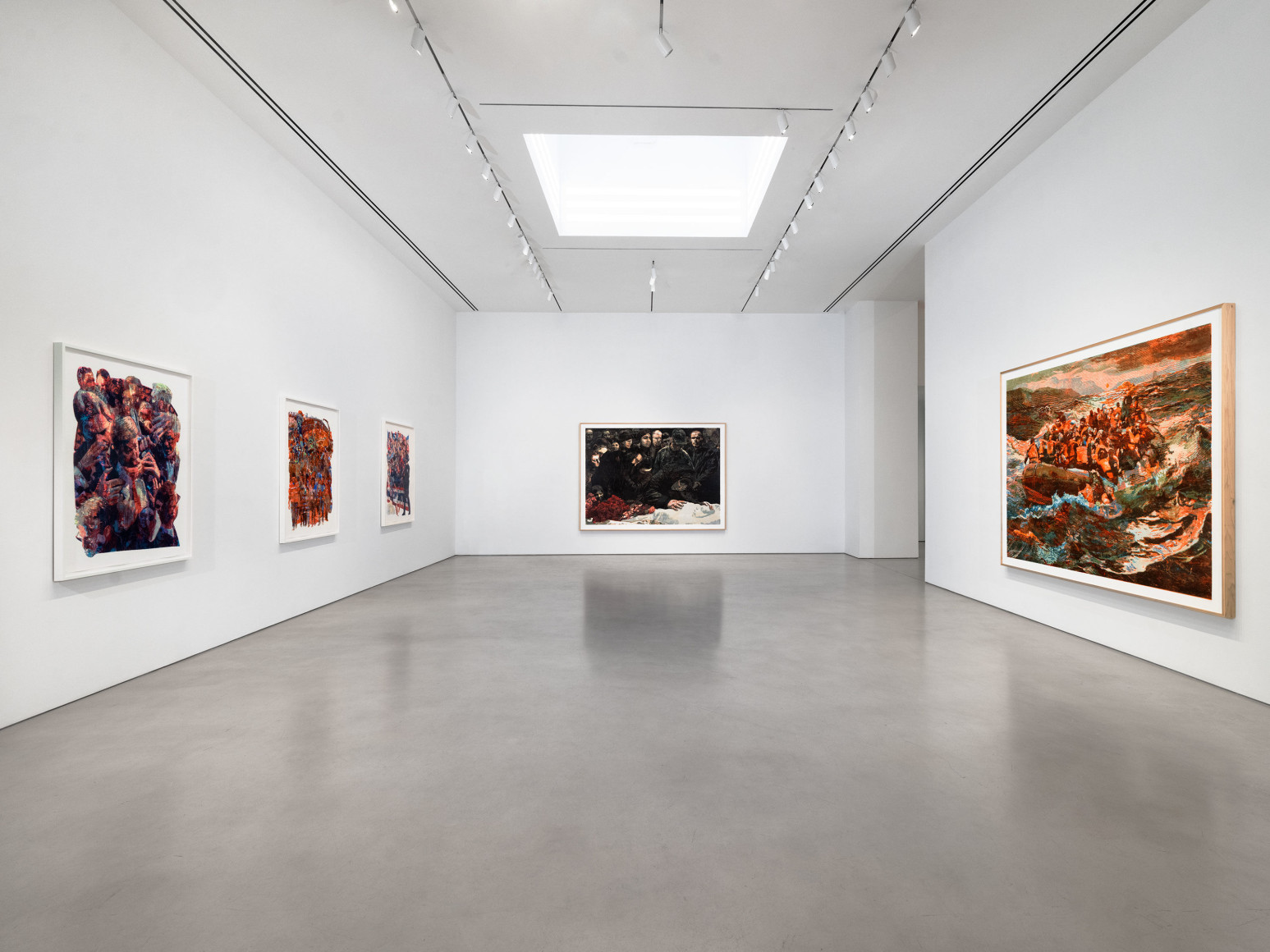 Installation view, Zorawar Sidhu and Rob Swainston,&nbsp;Flash Point, Petzel, 2025
