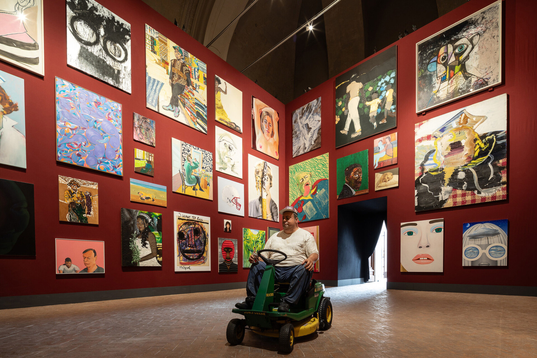 Installation view, Day for Night: New American Realism, Palazzo Barberini, Rome, 2024