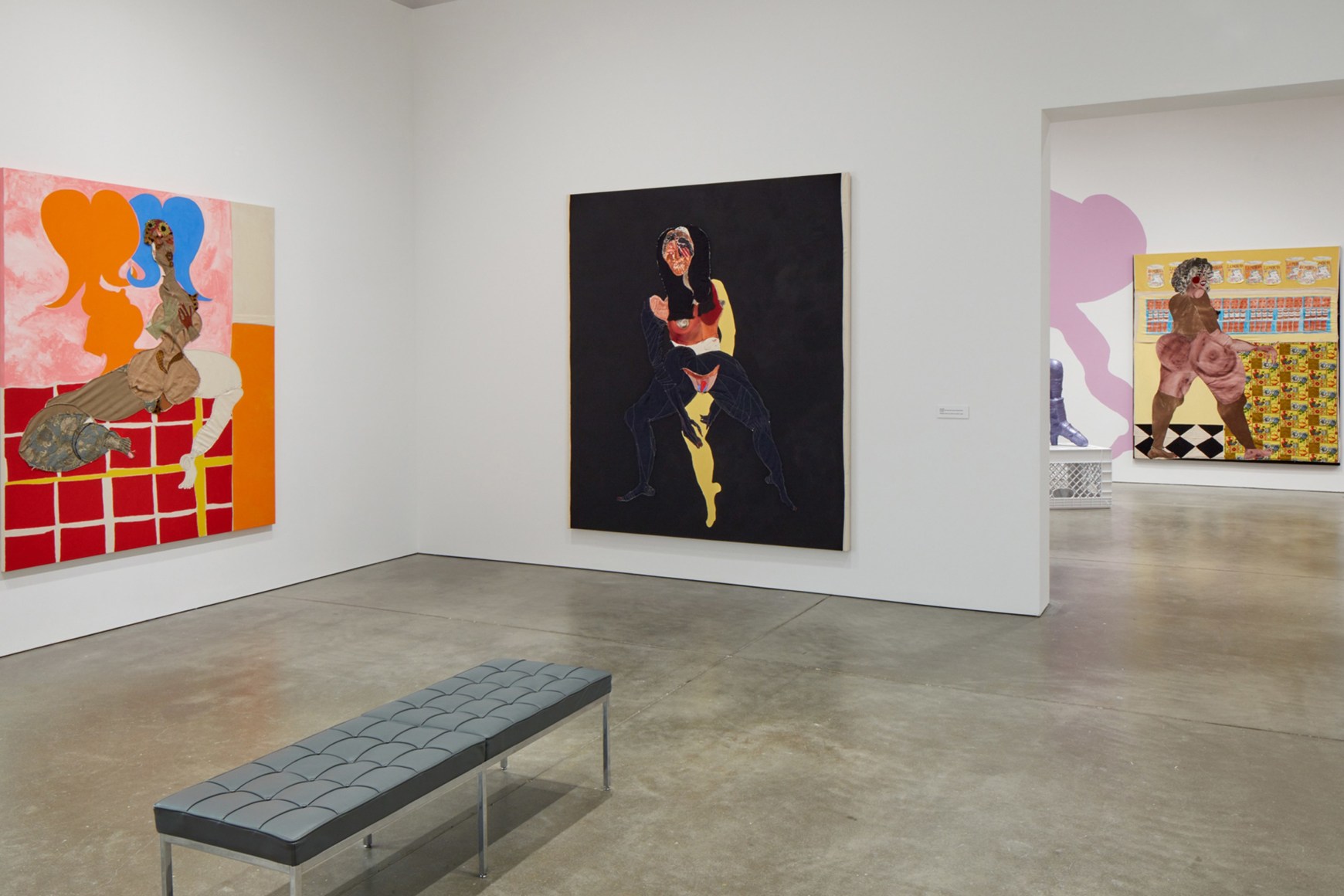 Installation view, Tschabalala Self, Out of Body, ICA Boston, 2020