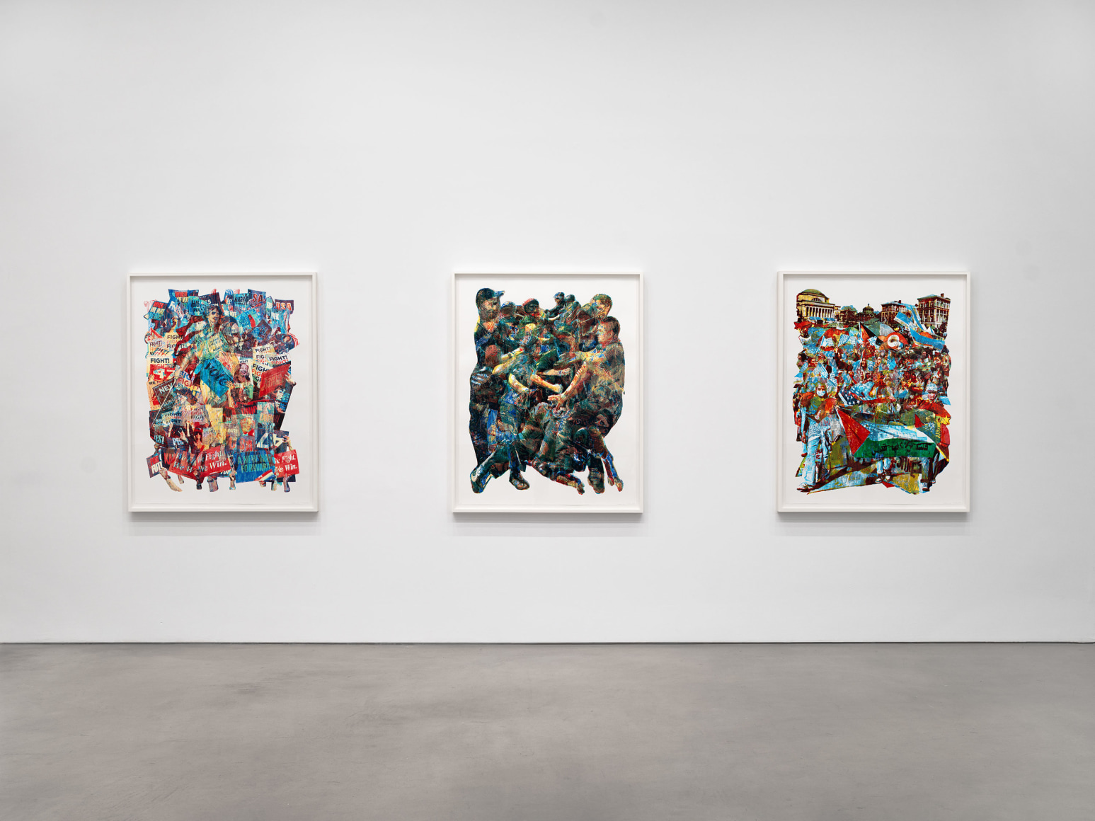 Installation view, Zorawar Sidhu and Rob Swainston,&nbsp;Flash Point, Petzel, 2025