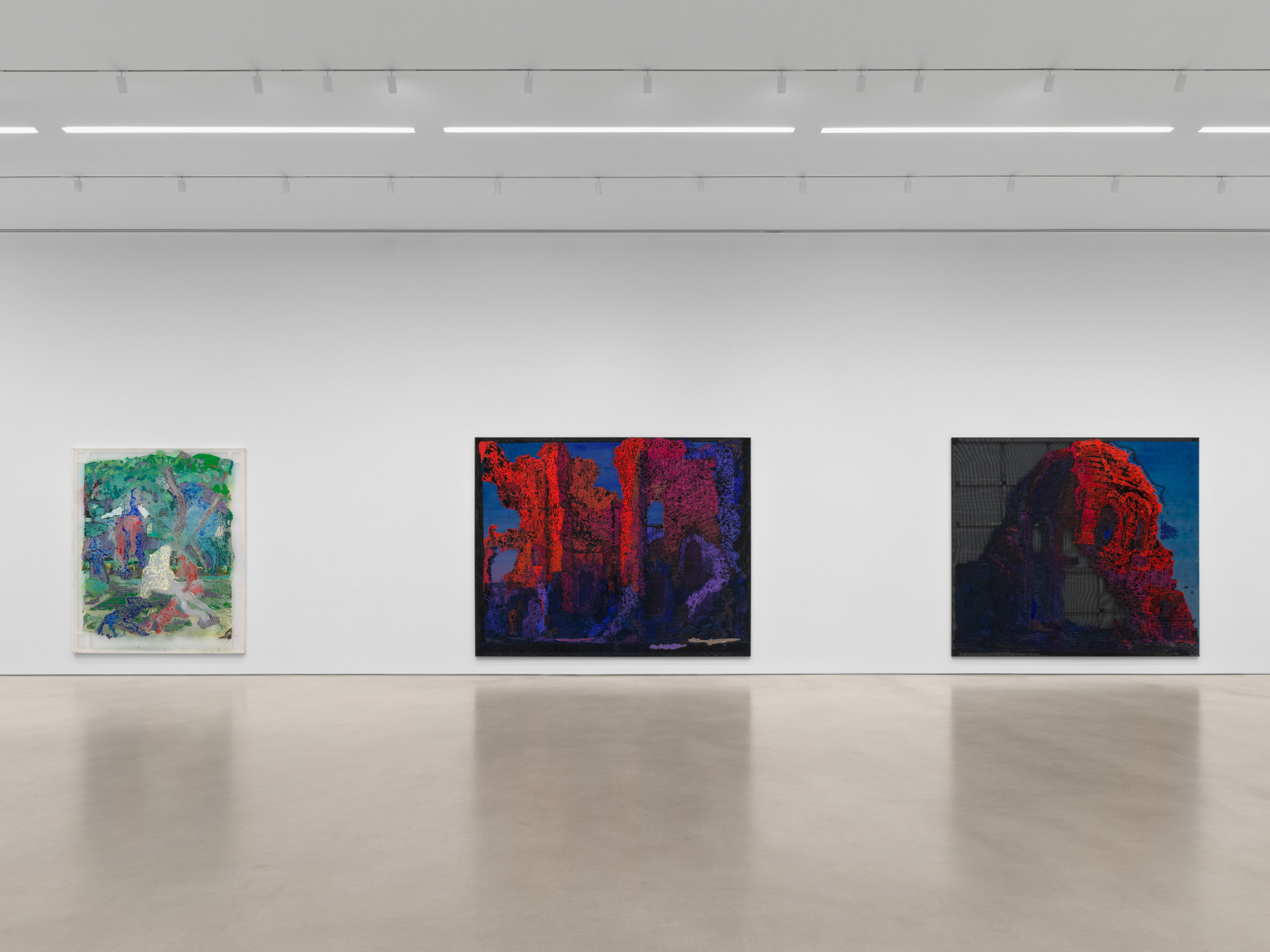 Installation view, Austin Martin White, Tracing Delusionships, Petzel, 2025. Photos by Dan Bradica. Courtesy of the artist and Petzel, New York.