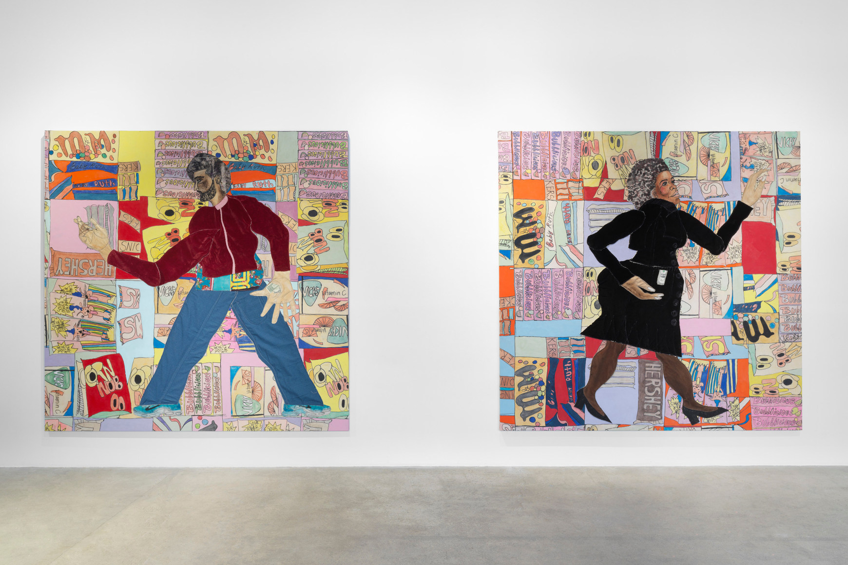Installation view, Tschabalala Self,&nbsp;Bodega Run, Swiss Institute, New York, 2024