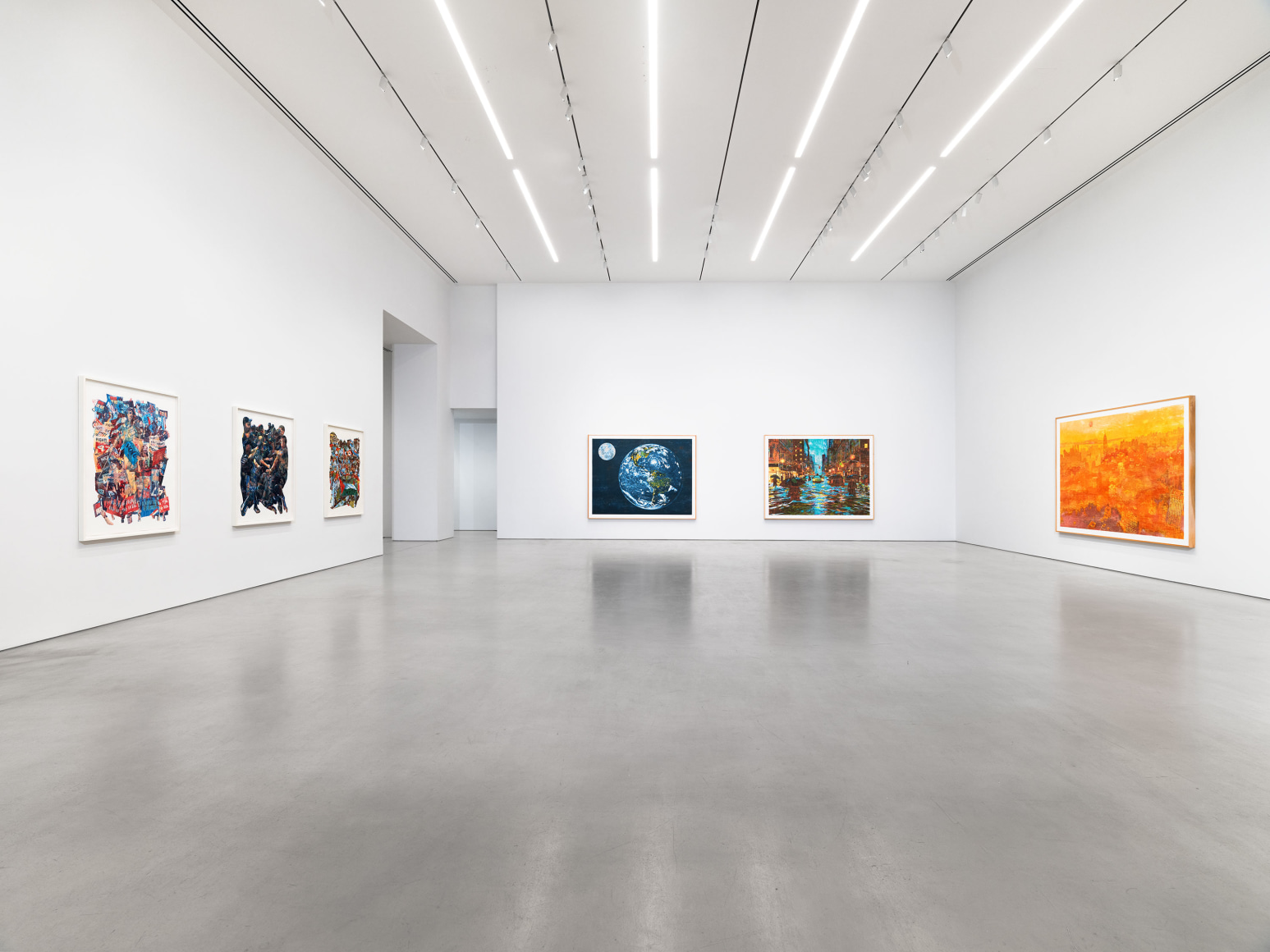 Installation view, Zorawar Sidhu and Rob Swainston,&nbsp;Flash Point, Petzel, 2025